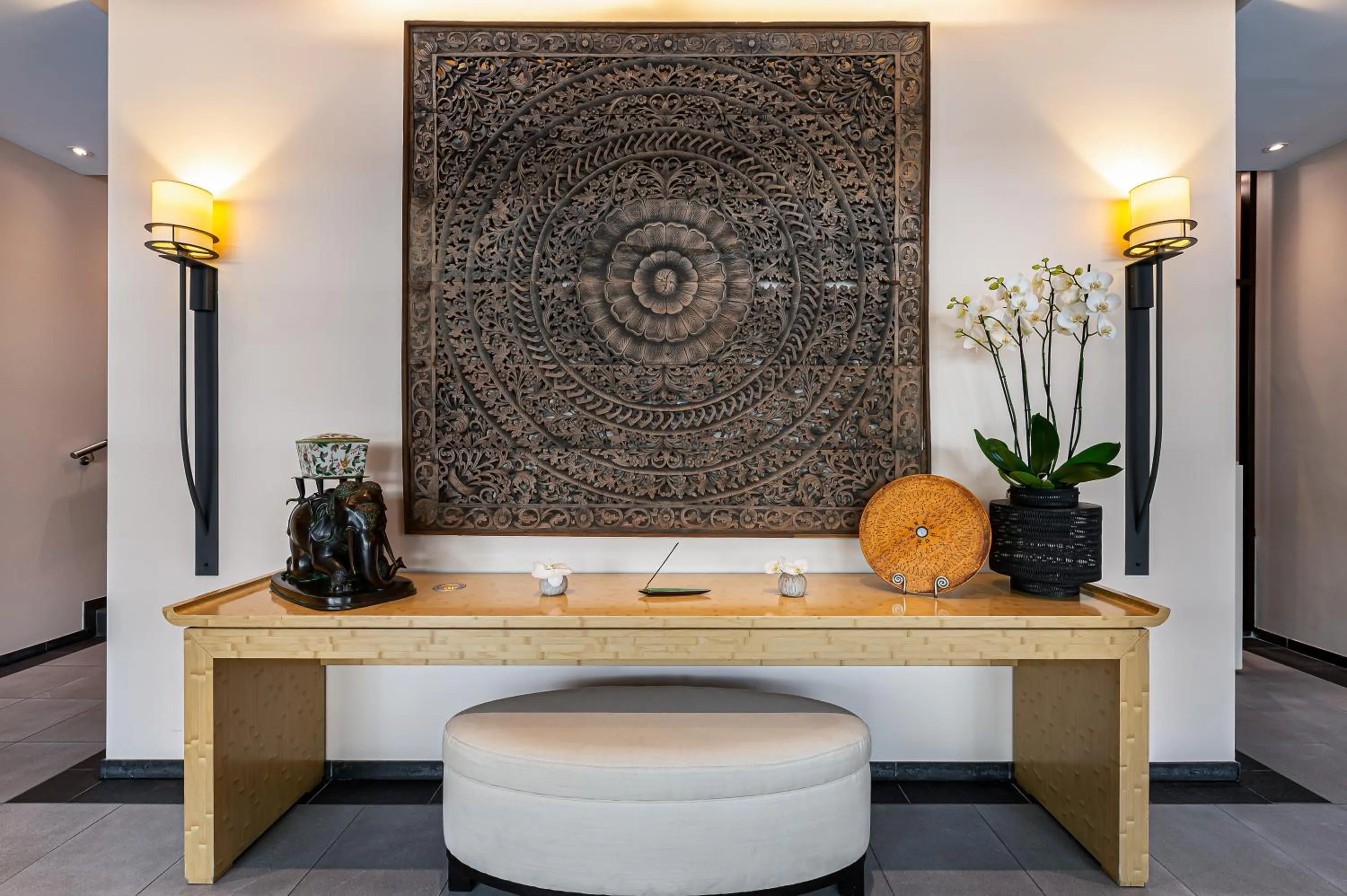 Lobby or reception in Jade Manotel