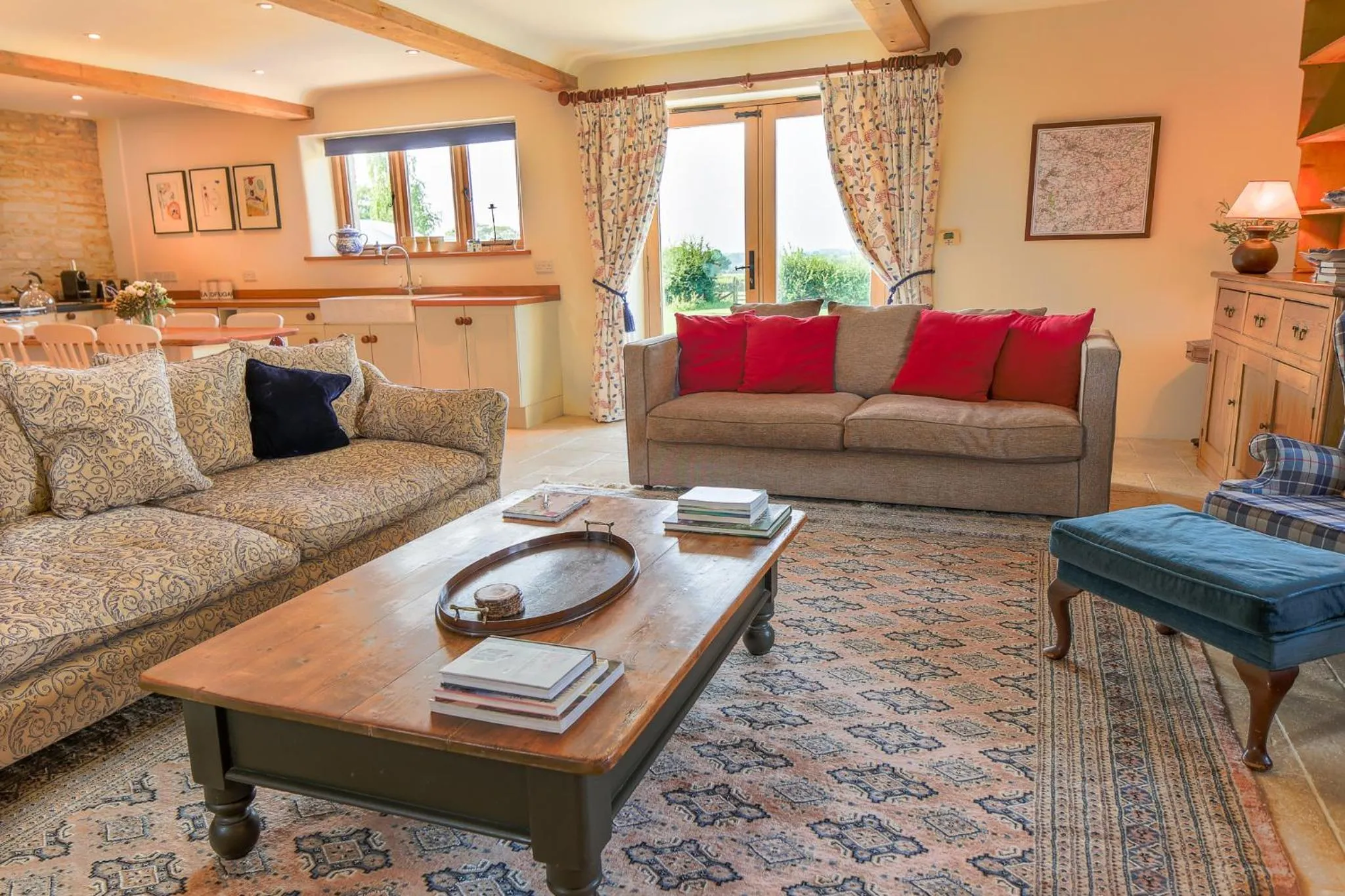 Living room in Yew Tree Cottage
