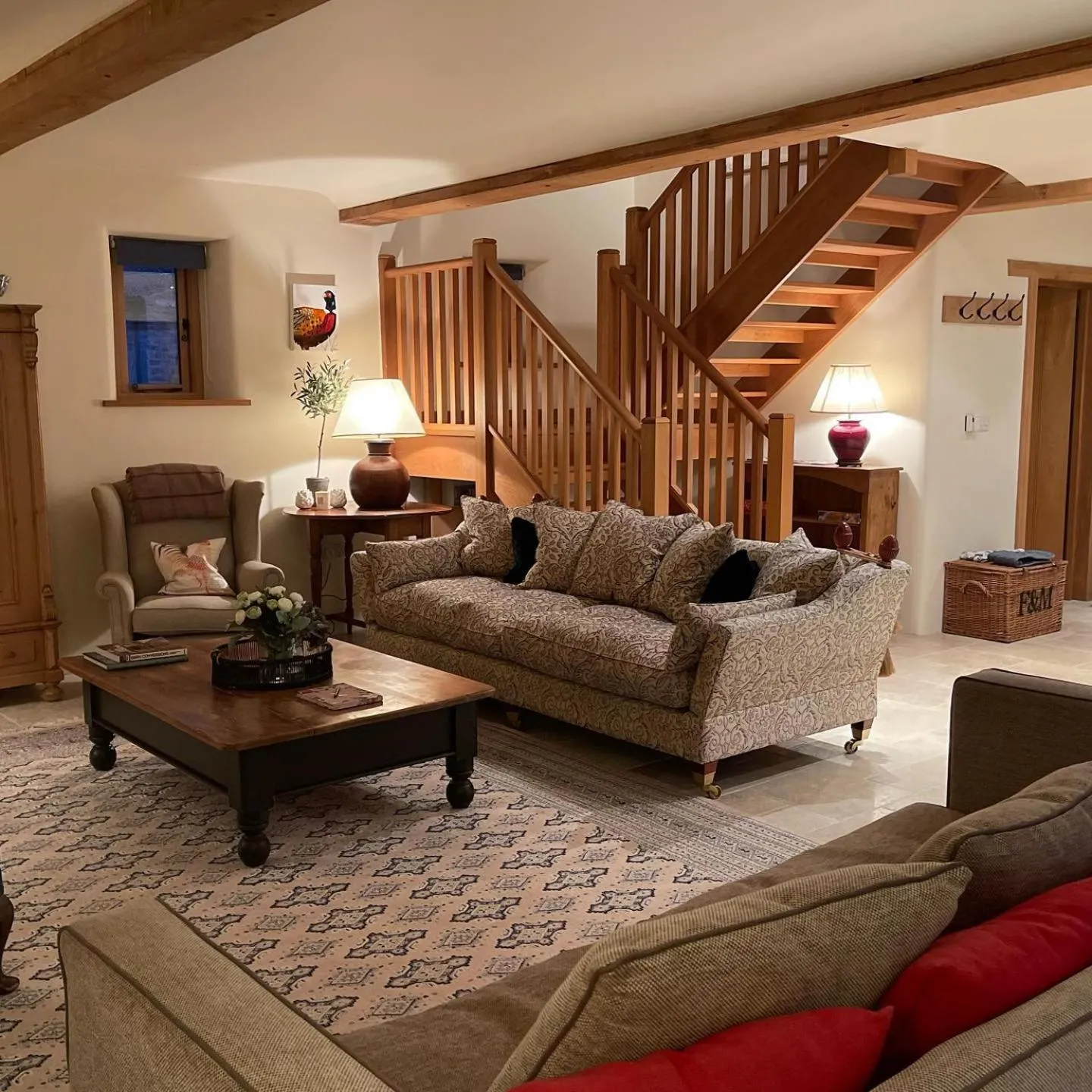 Living room in Yew Tree Cottage