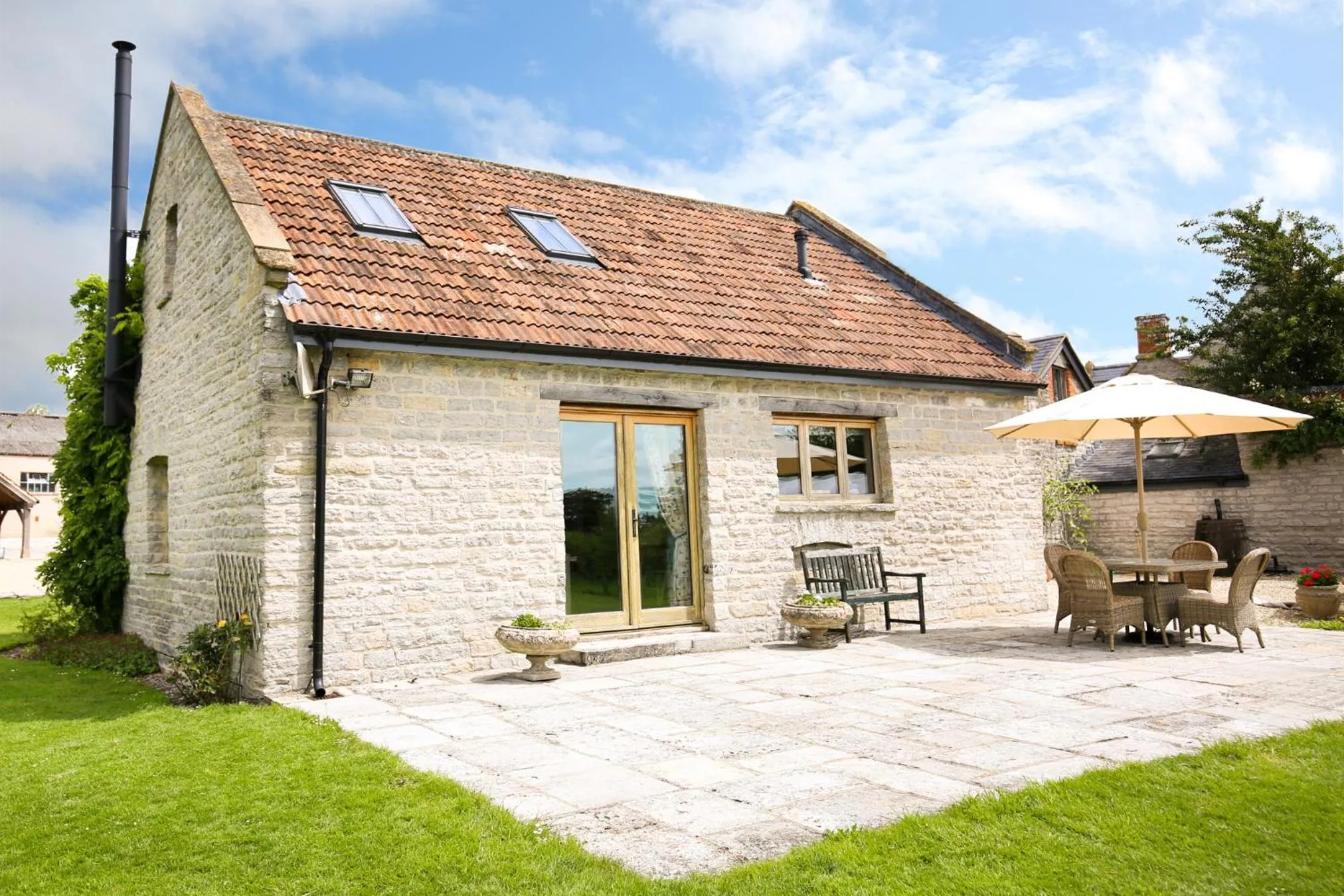 Balcony/Terrace in Yew Tree Cottage
