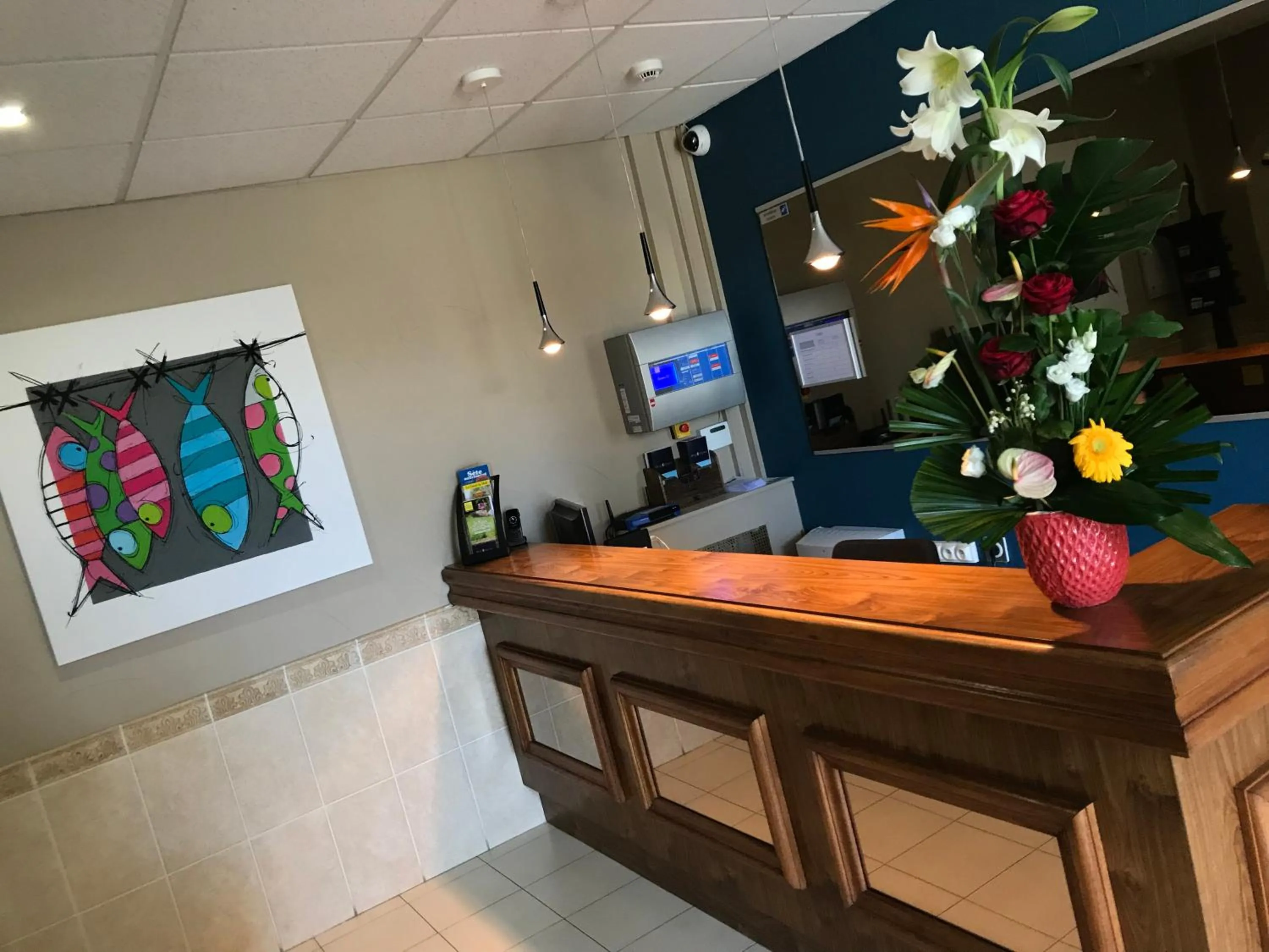 Lobby or reception in Hôtel Neptune