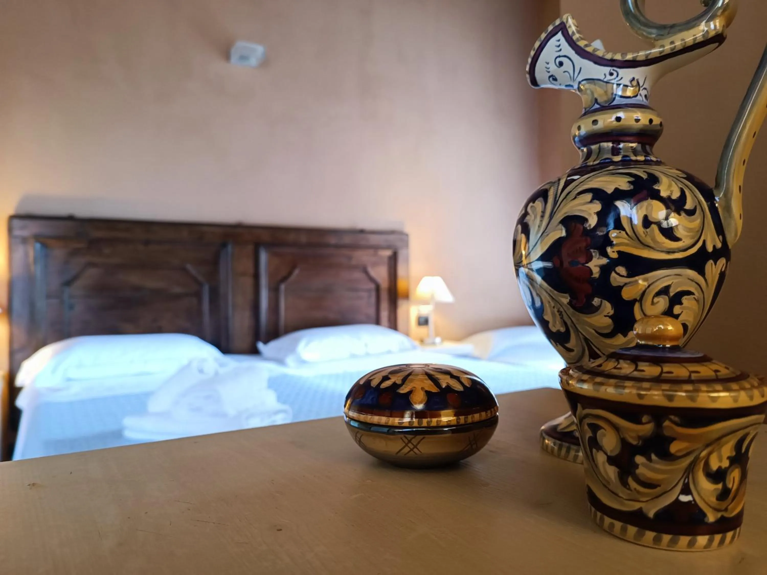 Decorative detail, Bed in Castello di Baccaresca