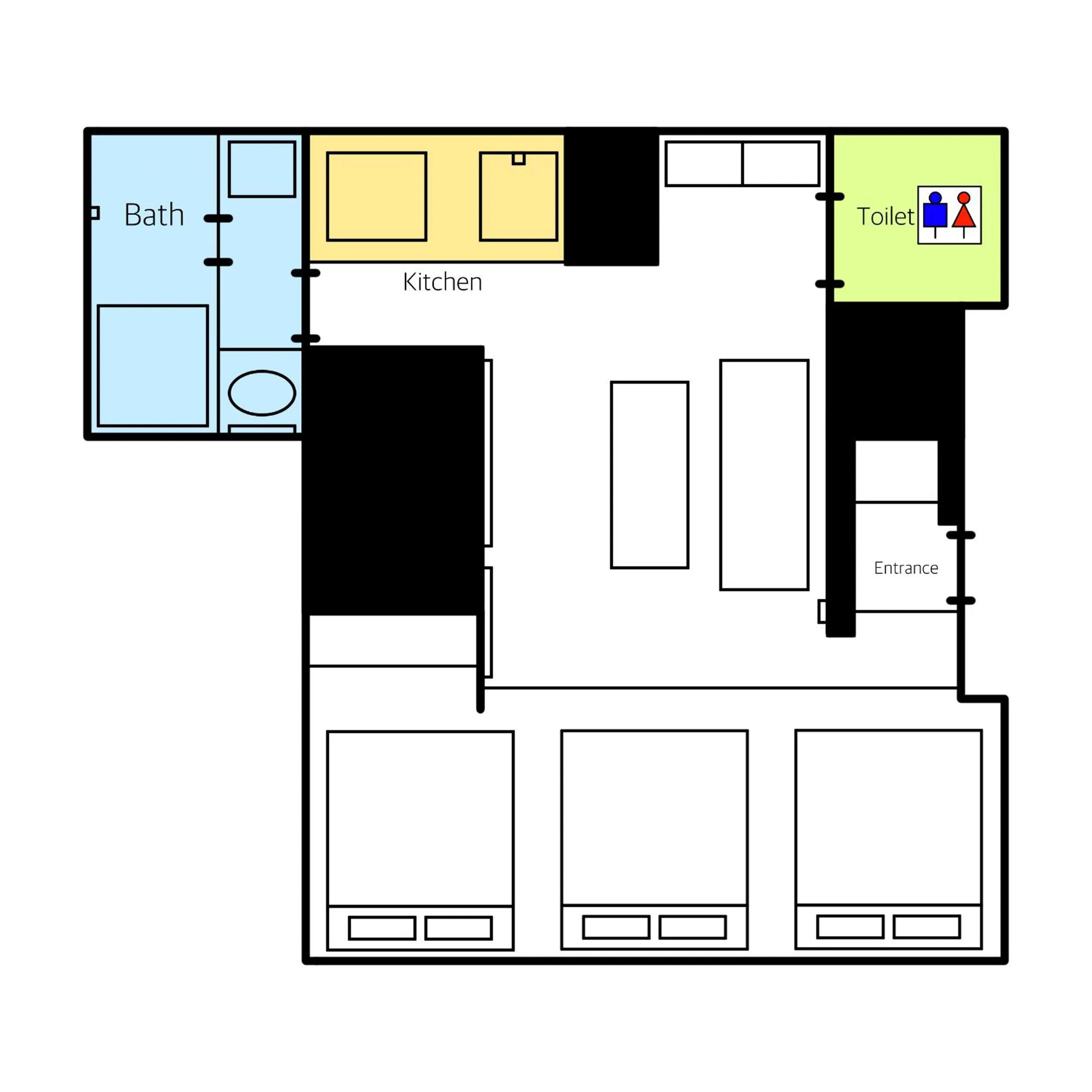 Floor plan in GRAND BASE Hakatamon