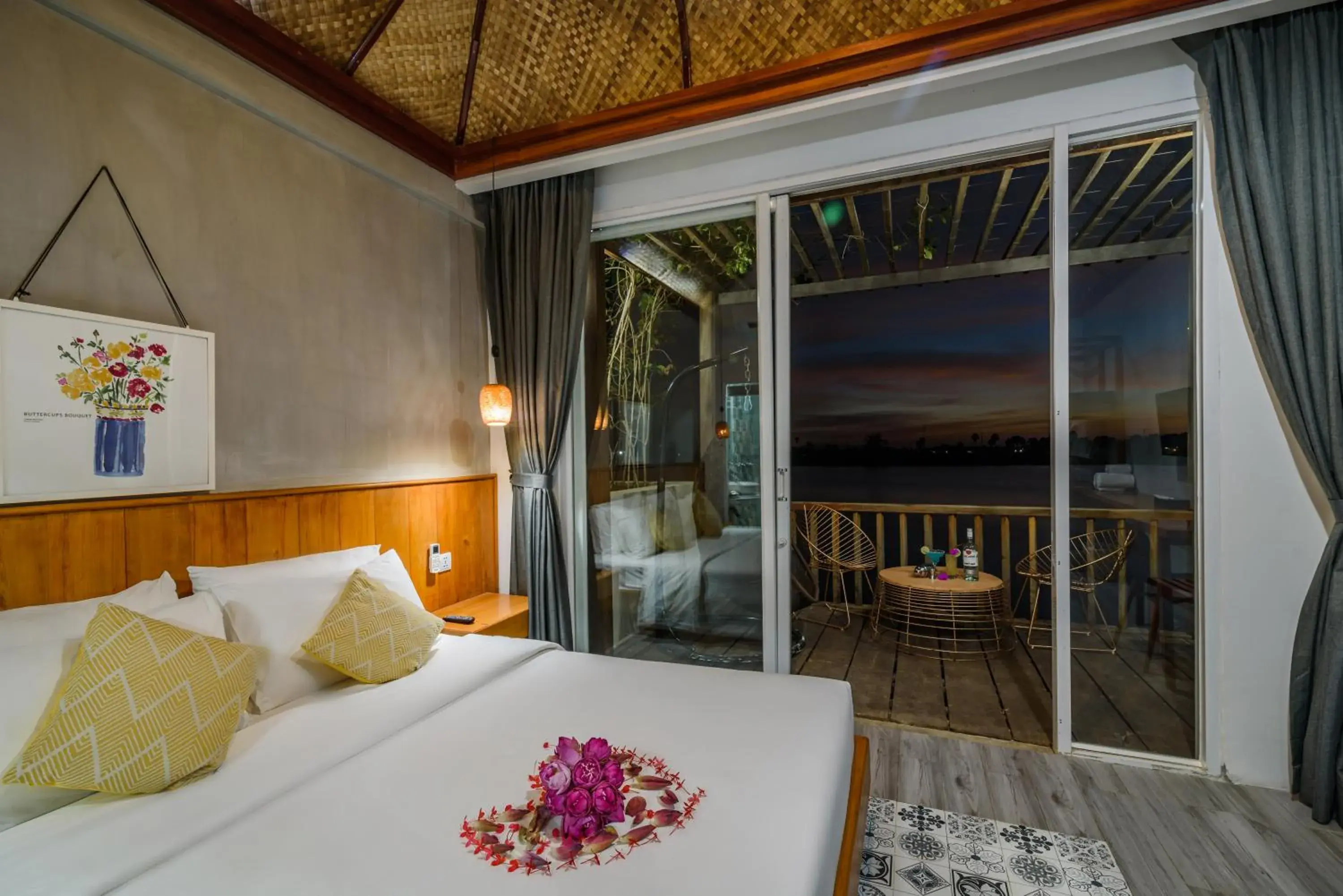 Bed in Phka Kravan Boutique Bed in Phka Kravan Boutique