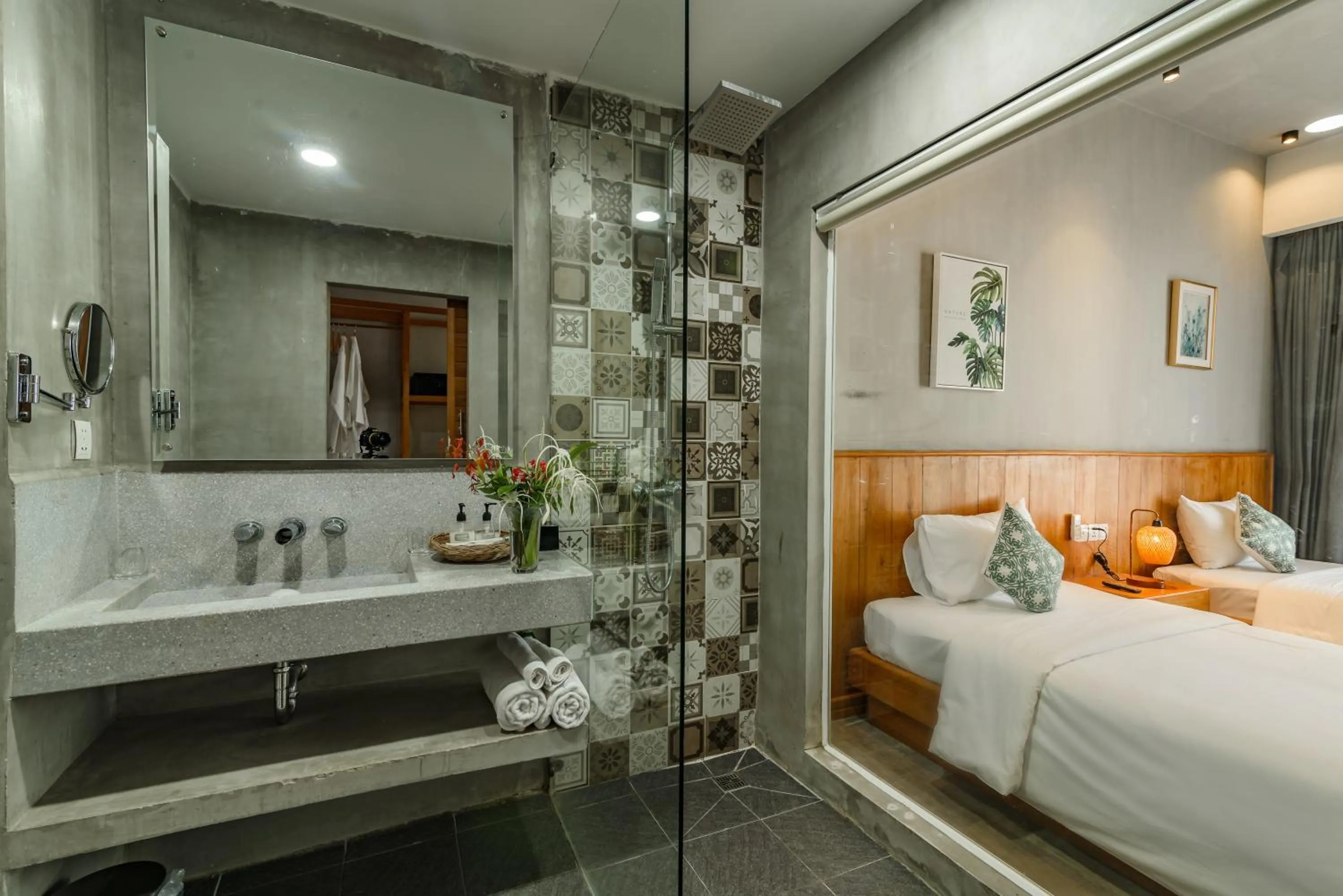 Bathroom, Bed in Phka Kravan Boutique