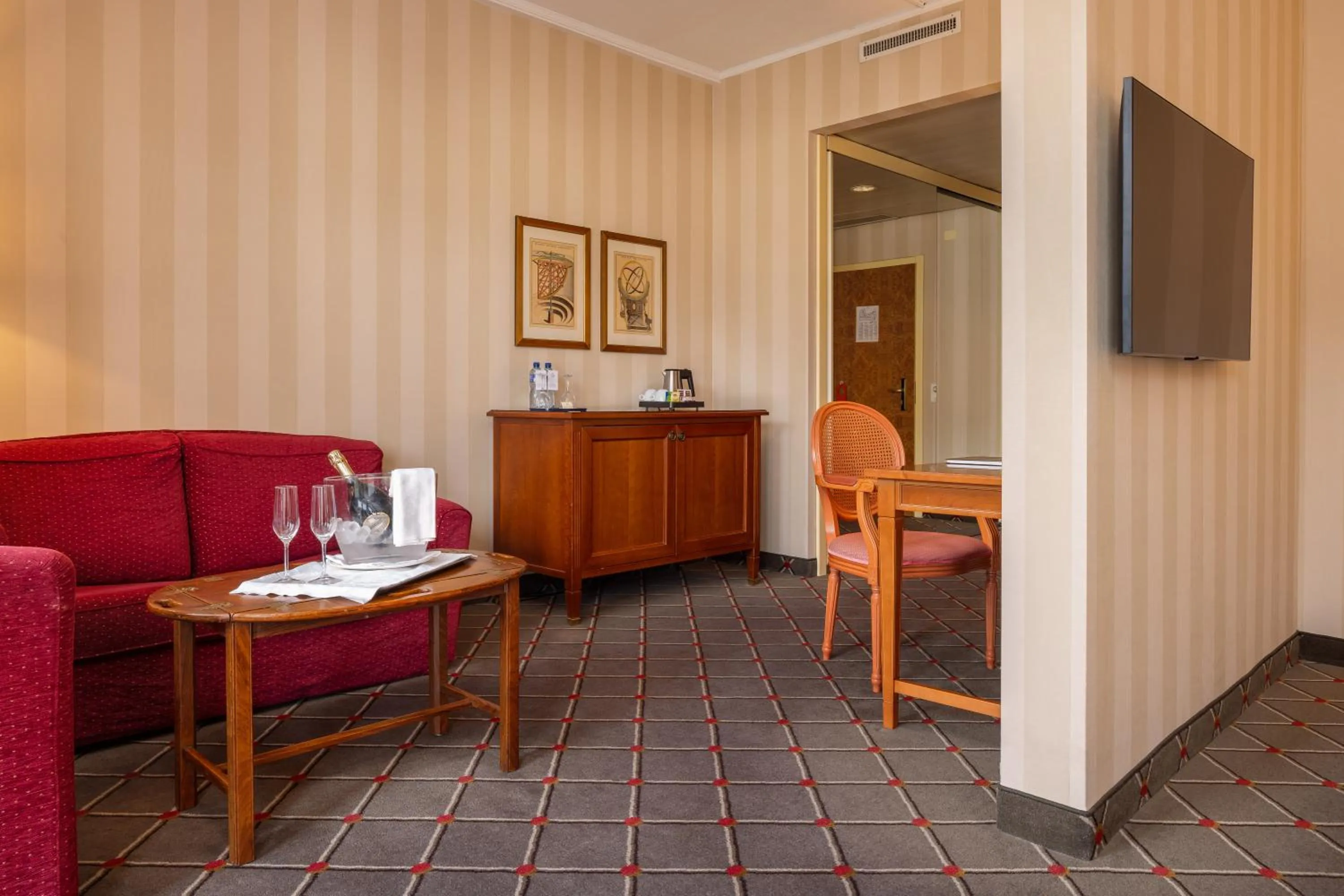 Living room in Hotel De La Paix