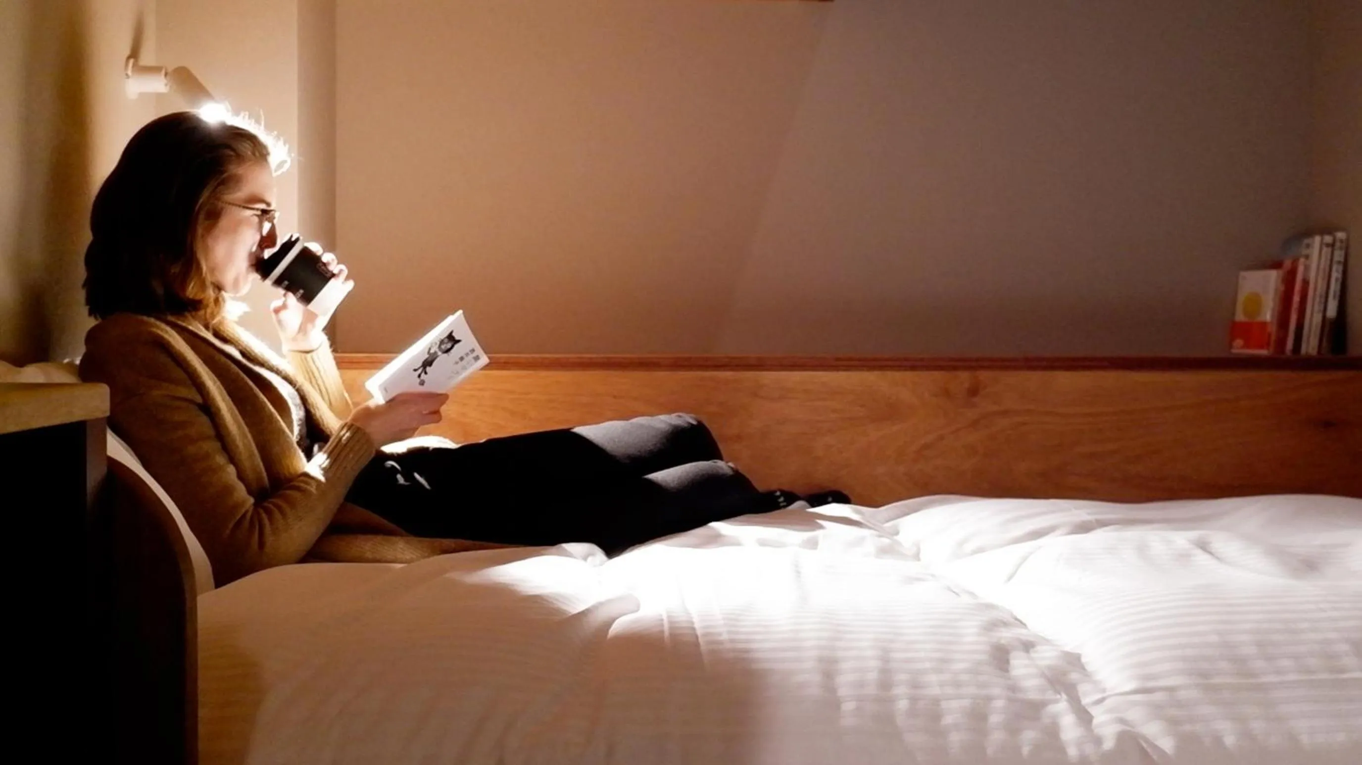 People, Bed in BUNSHODO HOTEL