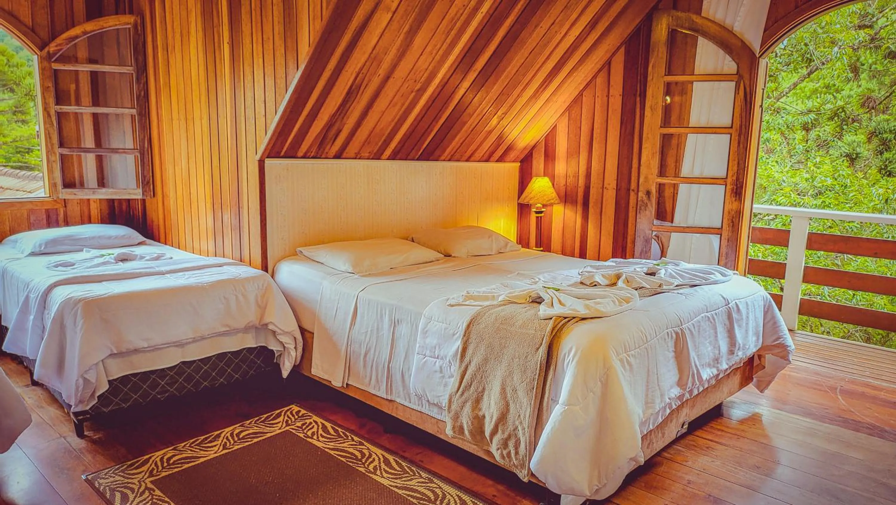 Bed in Pousada Atalaia Capivari