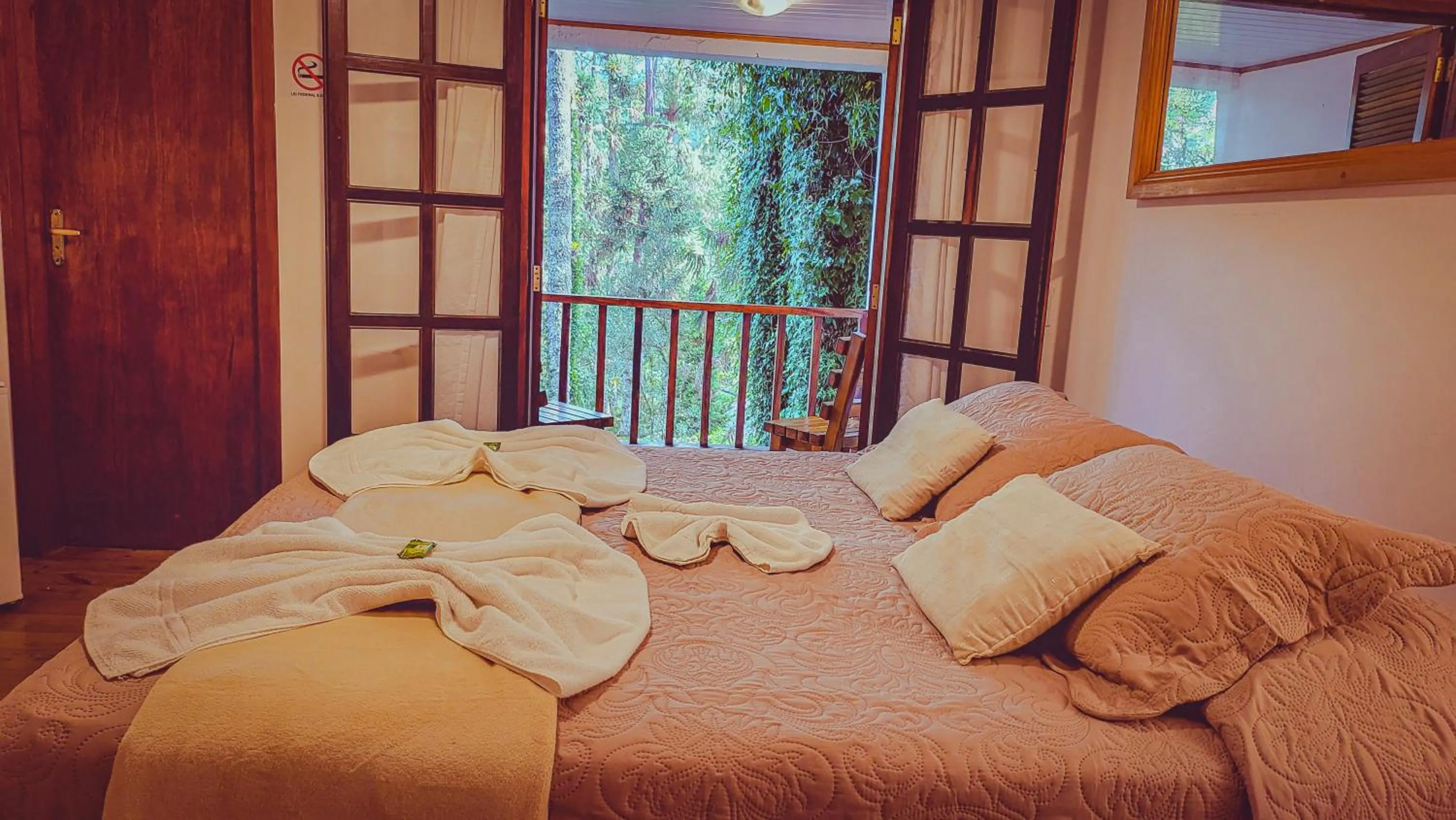 Bed in Pousada Atalaia Capivari