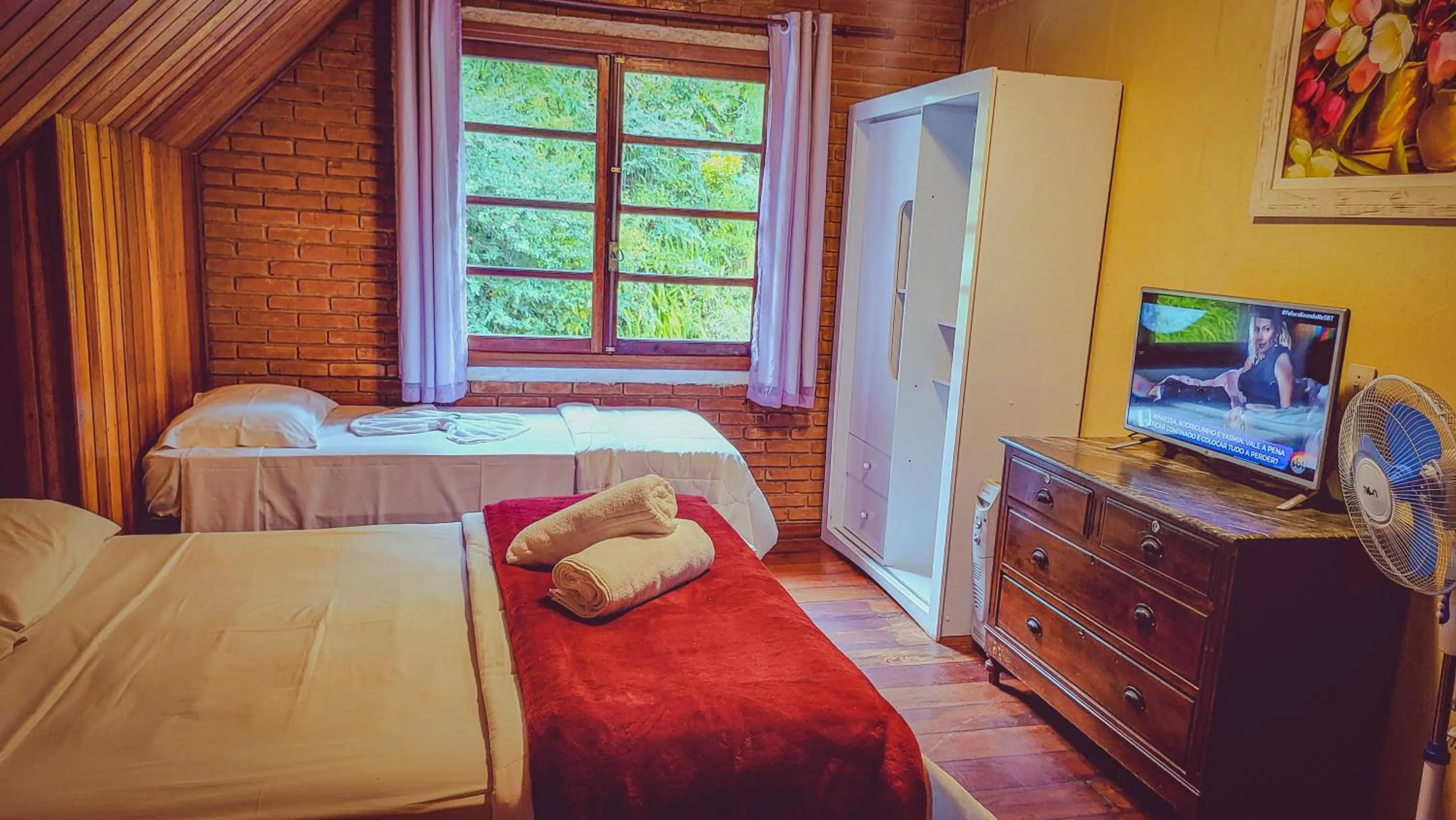 Bed in Pousada Atalaia Capivari