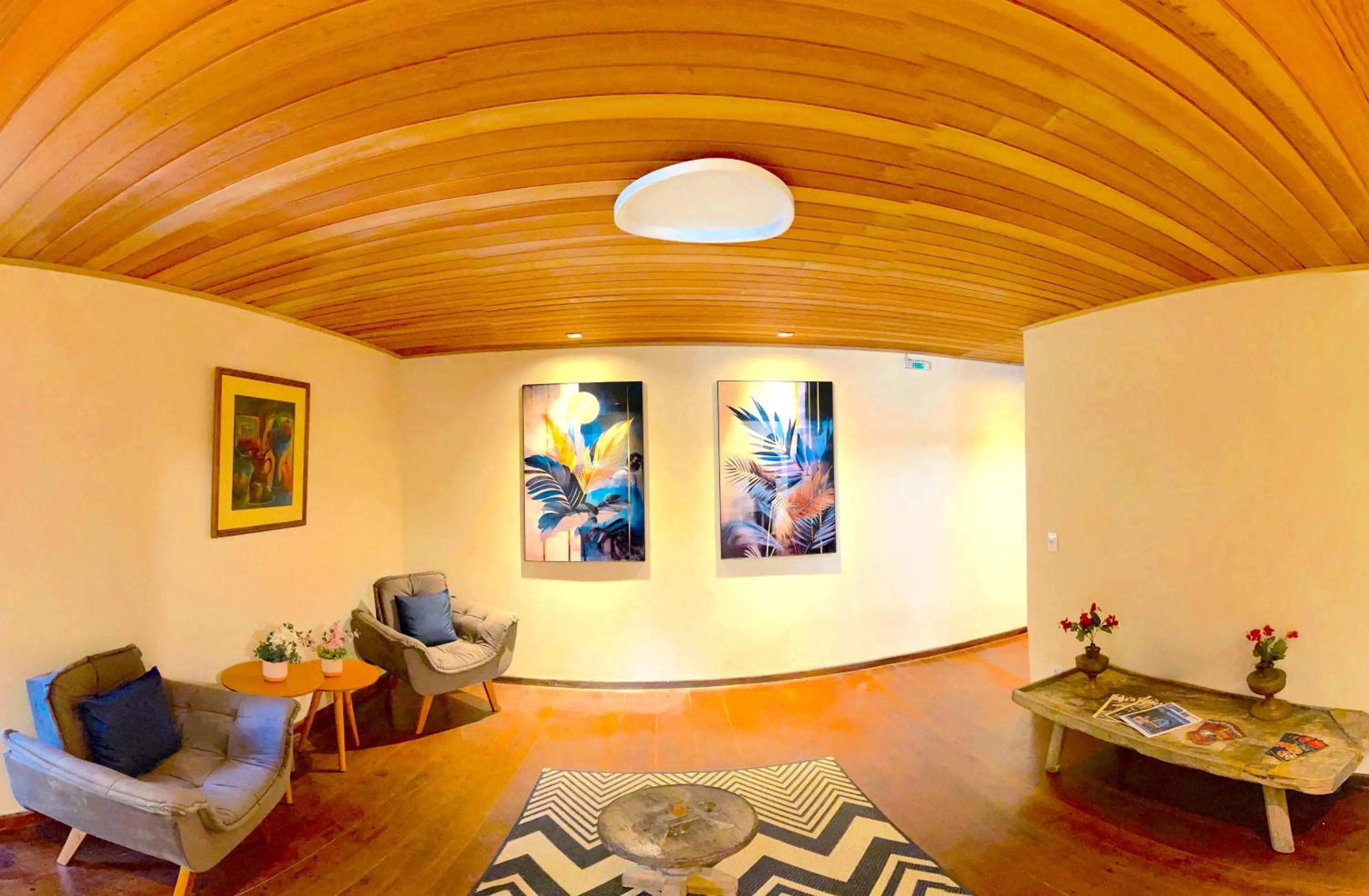 Living room in Pousada Atalaia Capivari