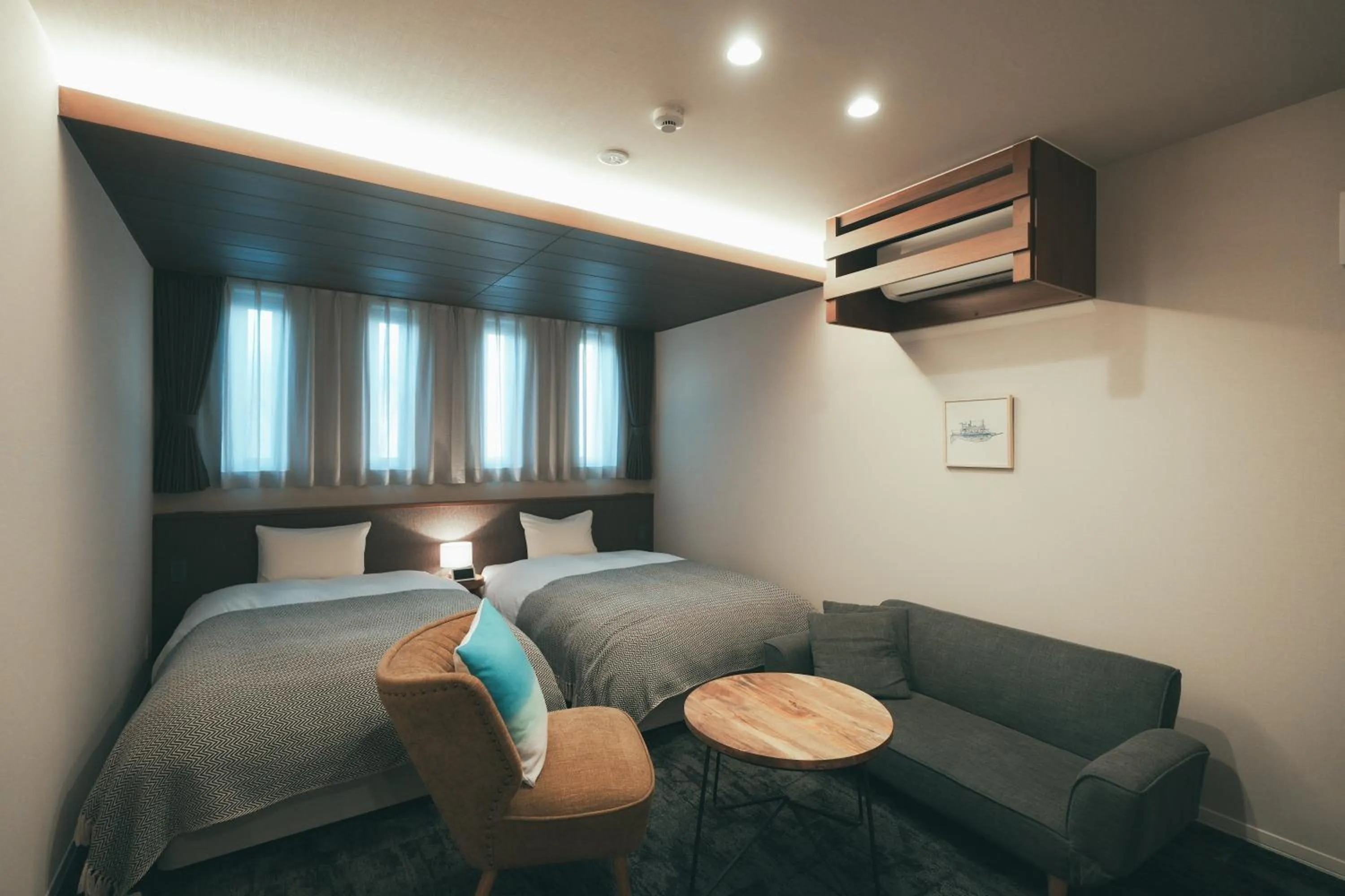 Bed in LAZULI Hiroshima Hotel and Lounge