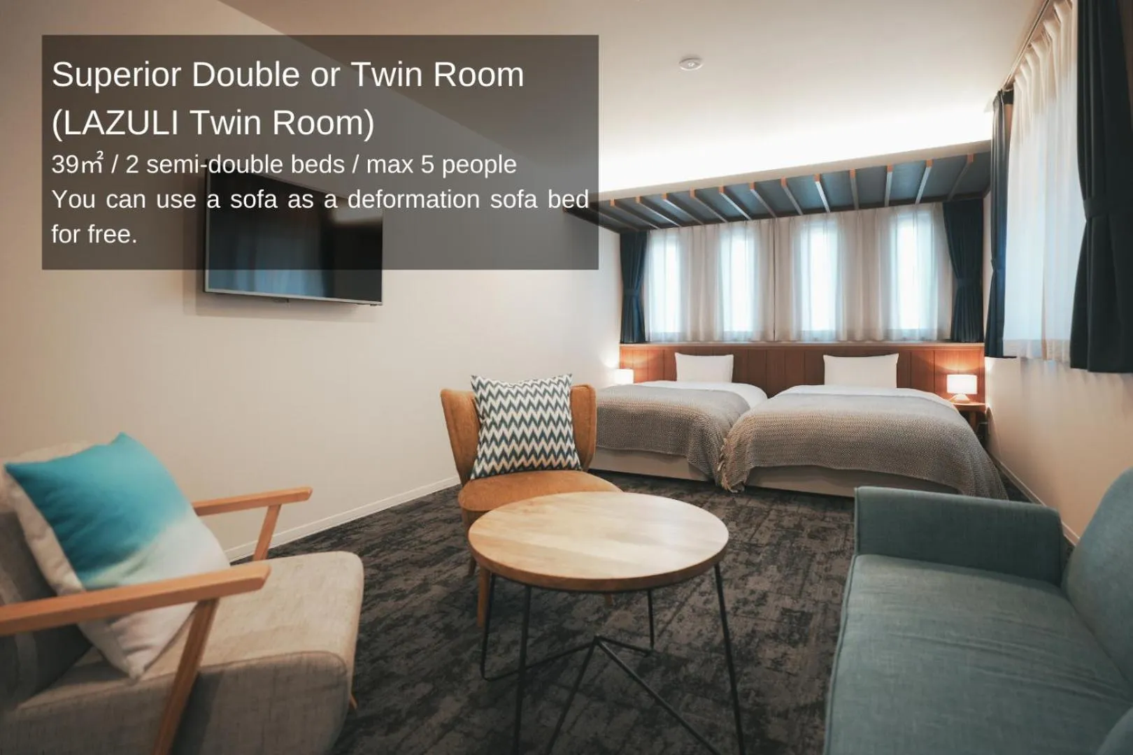 LAZULI Twin Room - Non-Smoking in LAZULI Hiroshima Hotel and Lounge