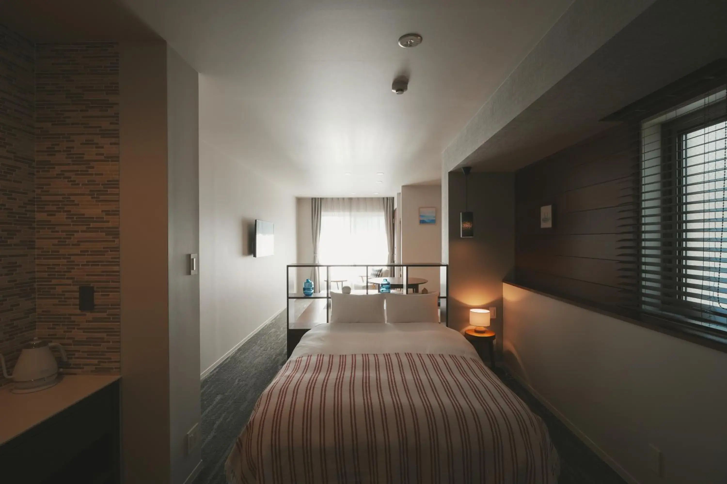 Bed in LAZULI Hiroshima Hotel and Lounge Bed in LAZULI Hiroshima Hotel and Lounge