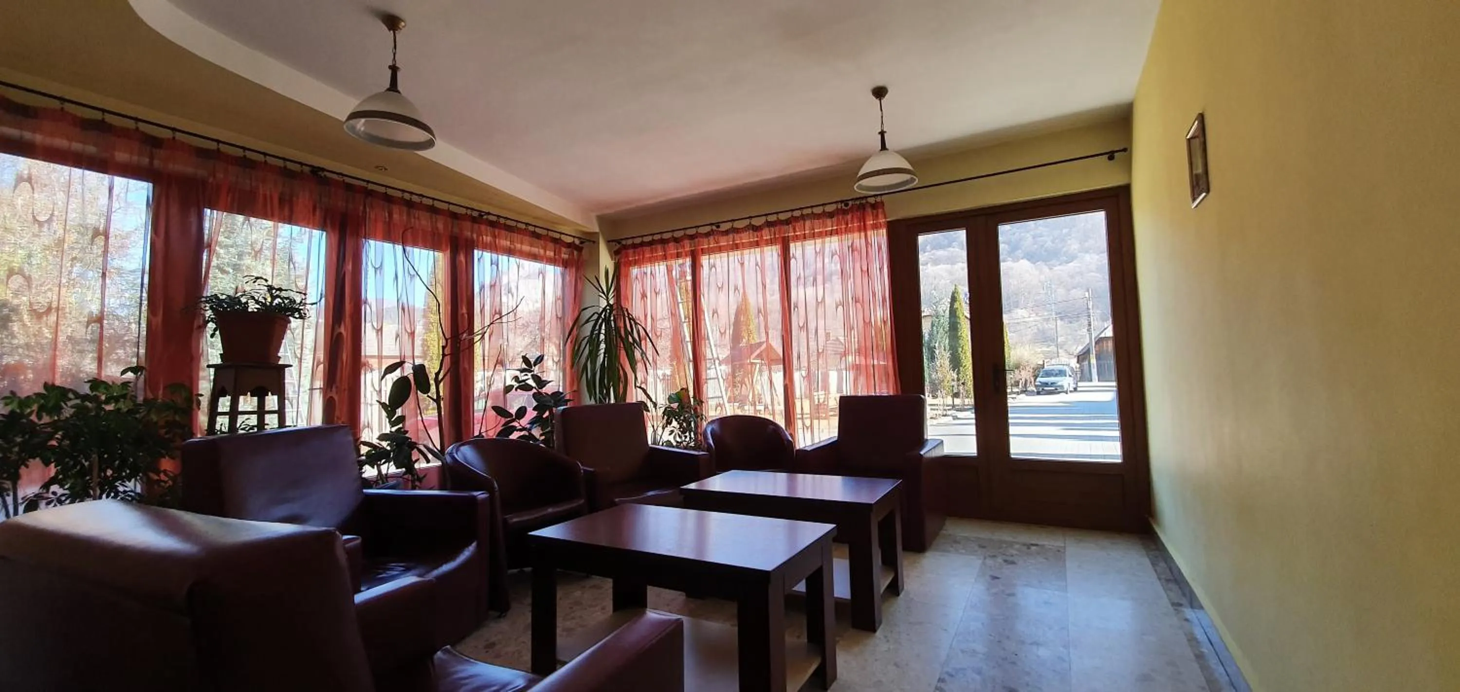 Seating area in Pensiunea Floare de Colţ