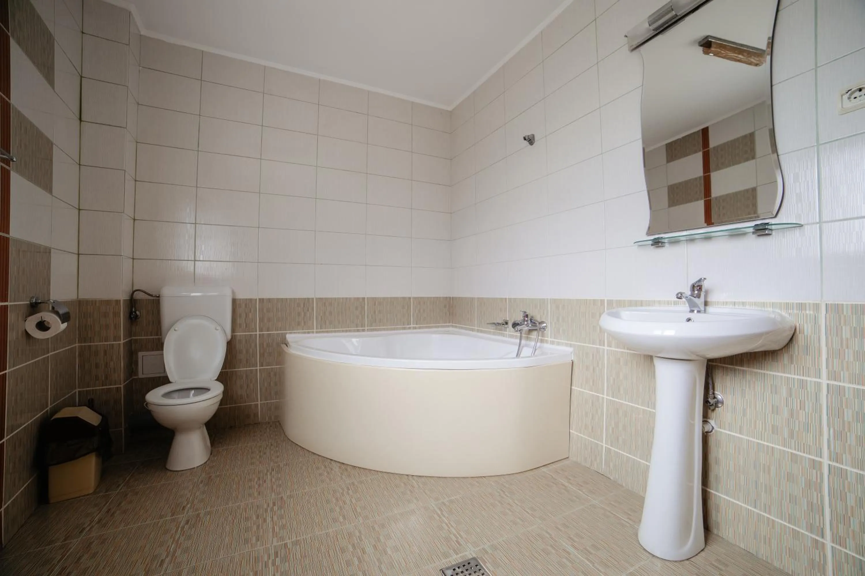 Bathroom in Pensiunea Floare de Colţ