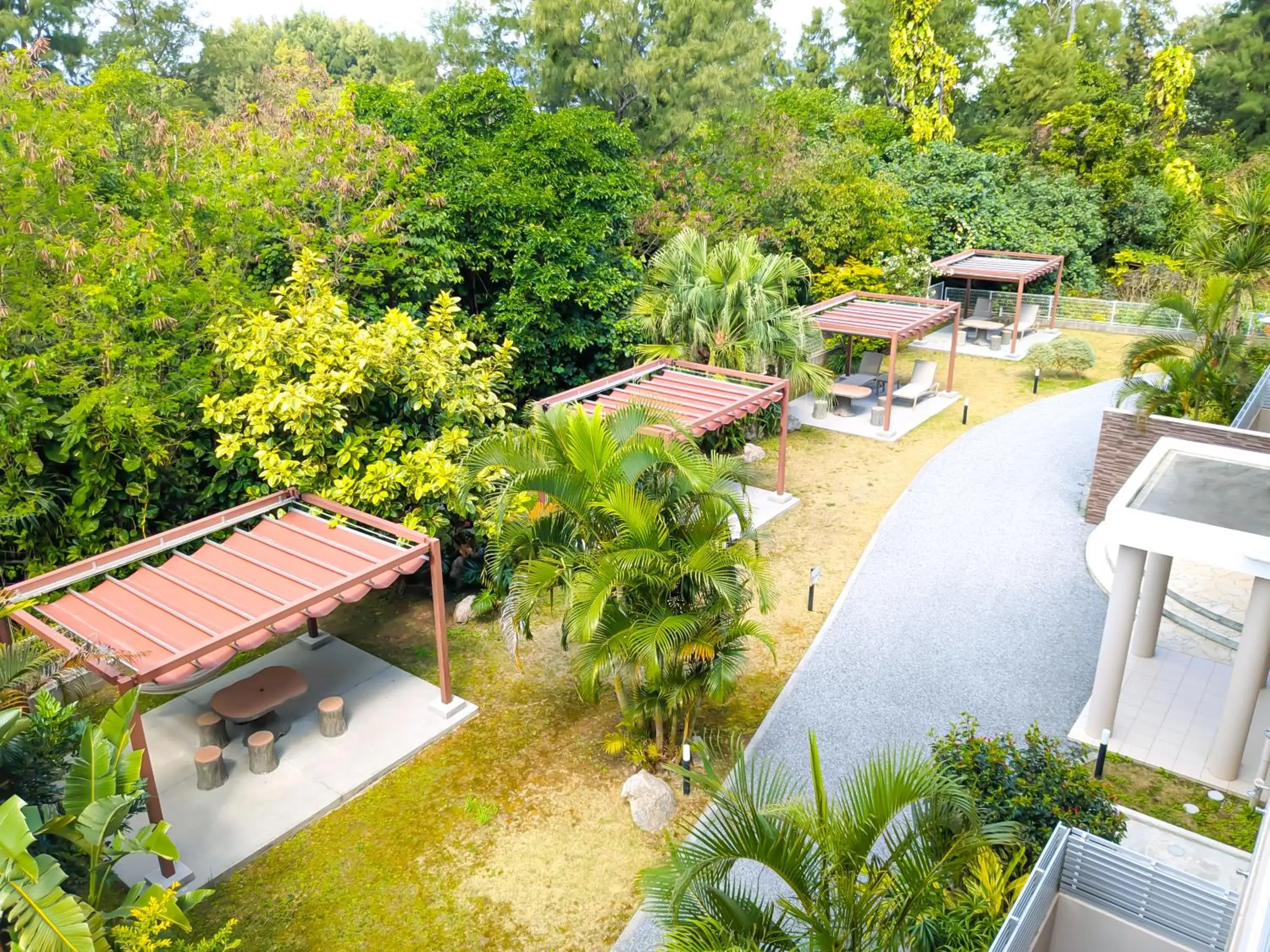 Garden view in Odysis Onna Resort Hotel Garden view in Odysis Onna Resort Hotel