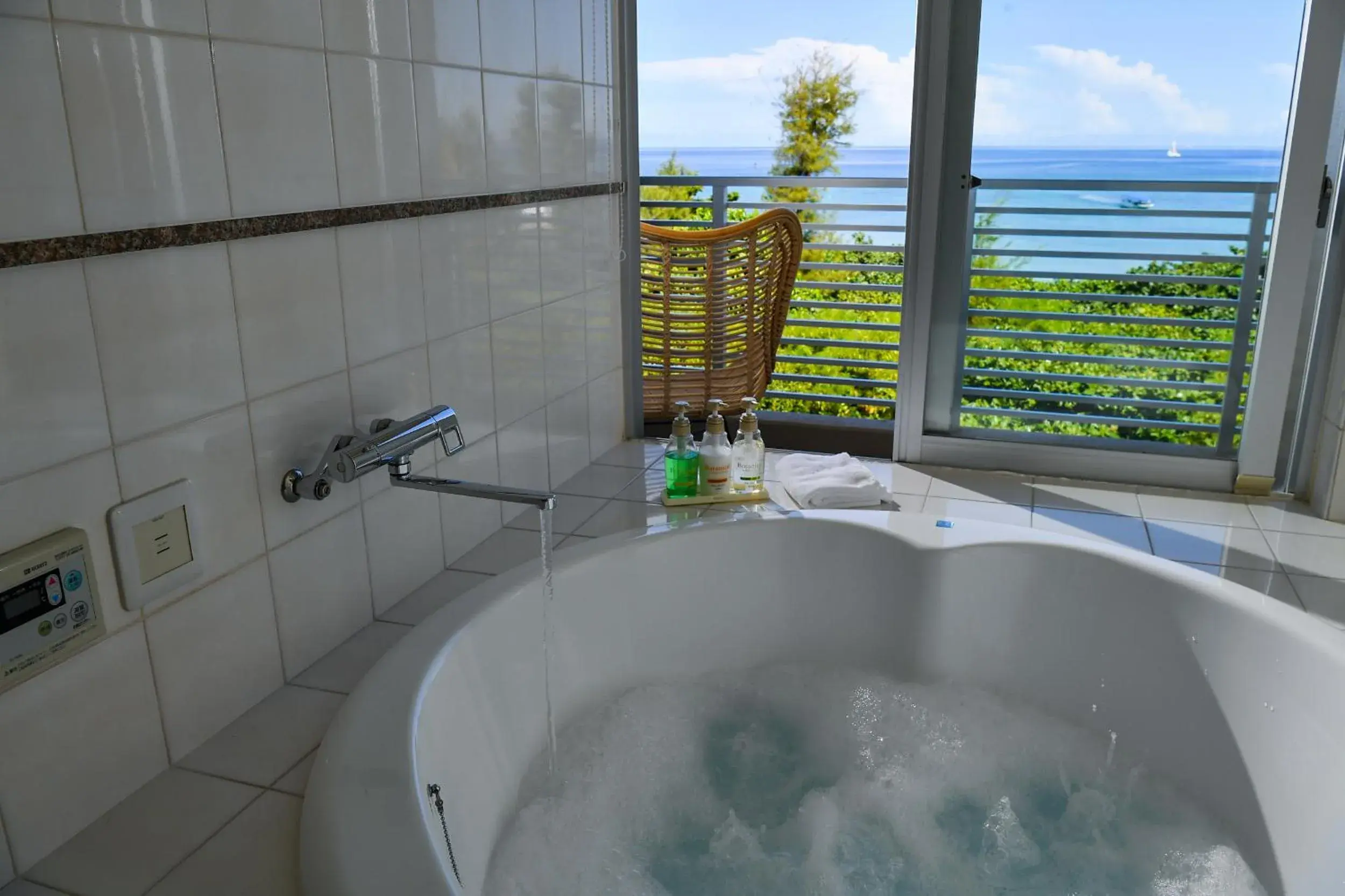 Standard Twin Room with Sea View in Odysis Onna Resort Hotel Standard Twin Room with Sea View in Odysis Onna Resort Hotel