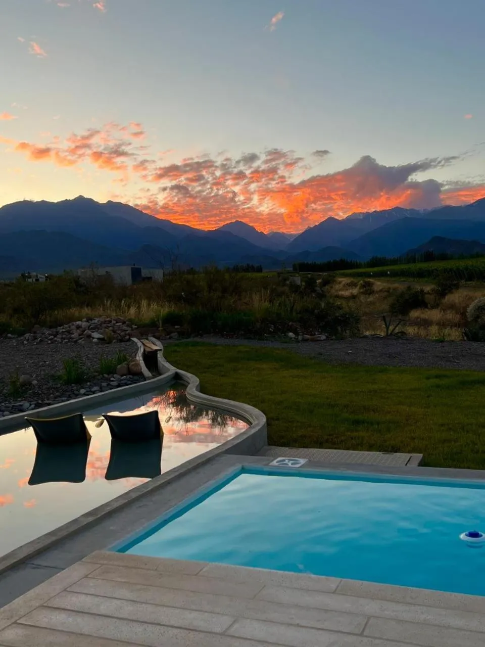 Swimming pool in Casa de Uco Vineyards and Wine Resort