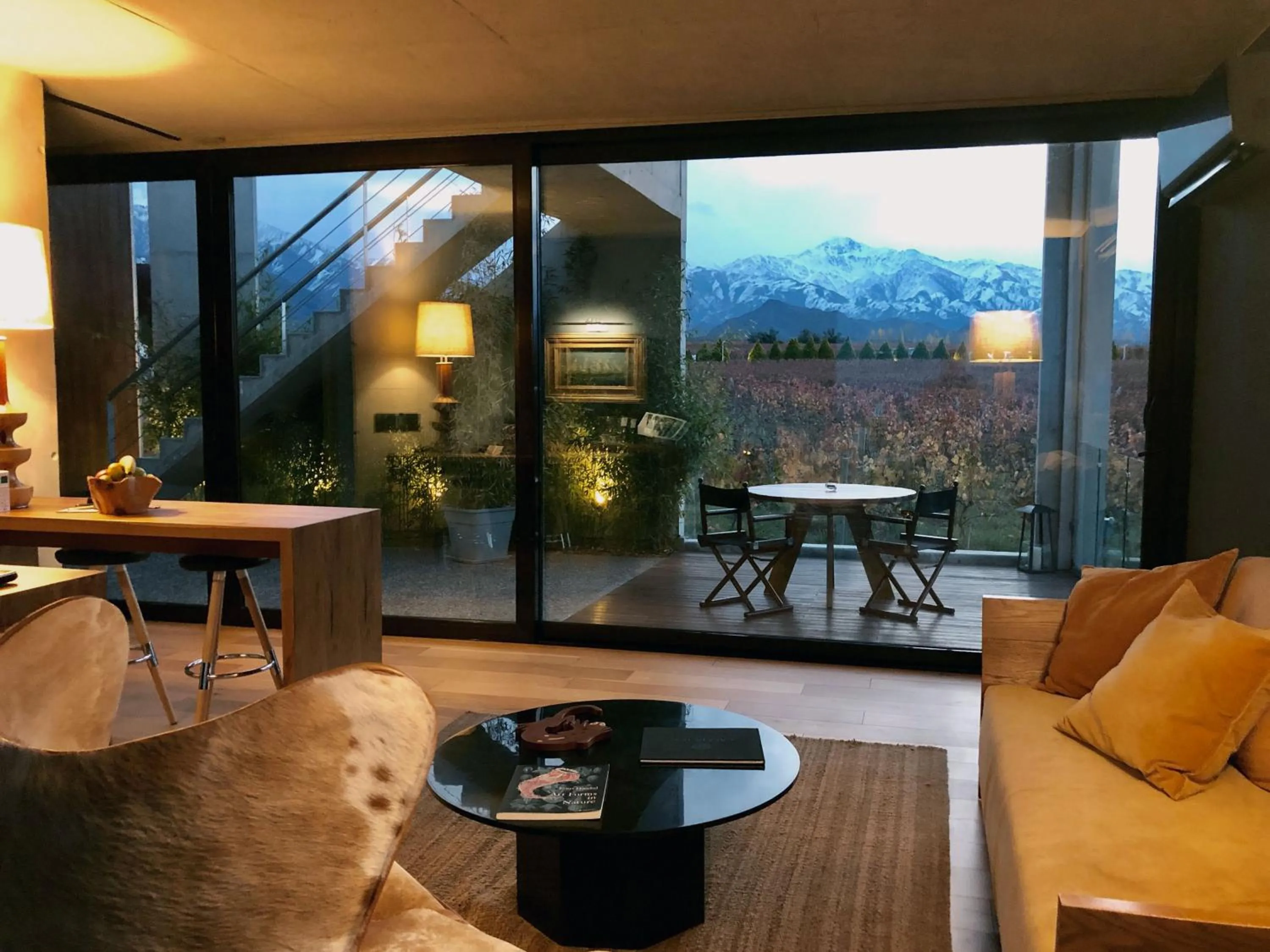 Living room in Casa de Uco Vineyards and Wine Resort