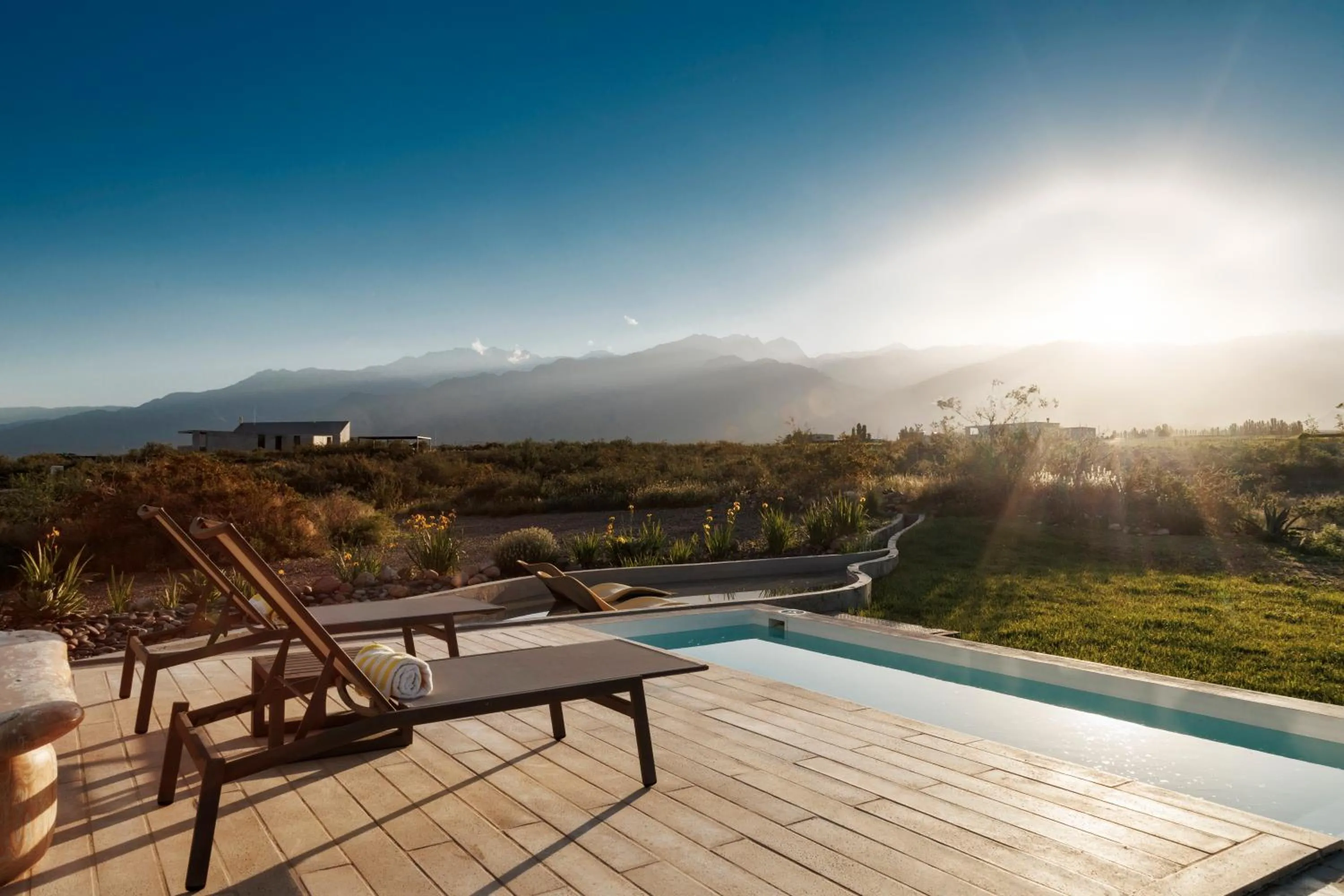 Swimming pool in Casa de Uco Vineyards and Wine Resort