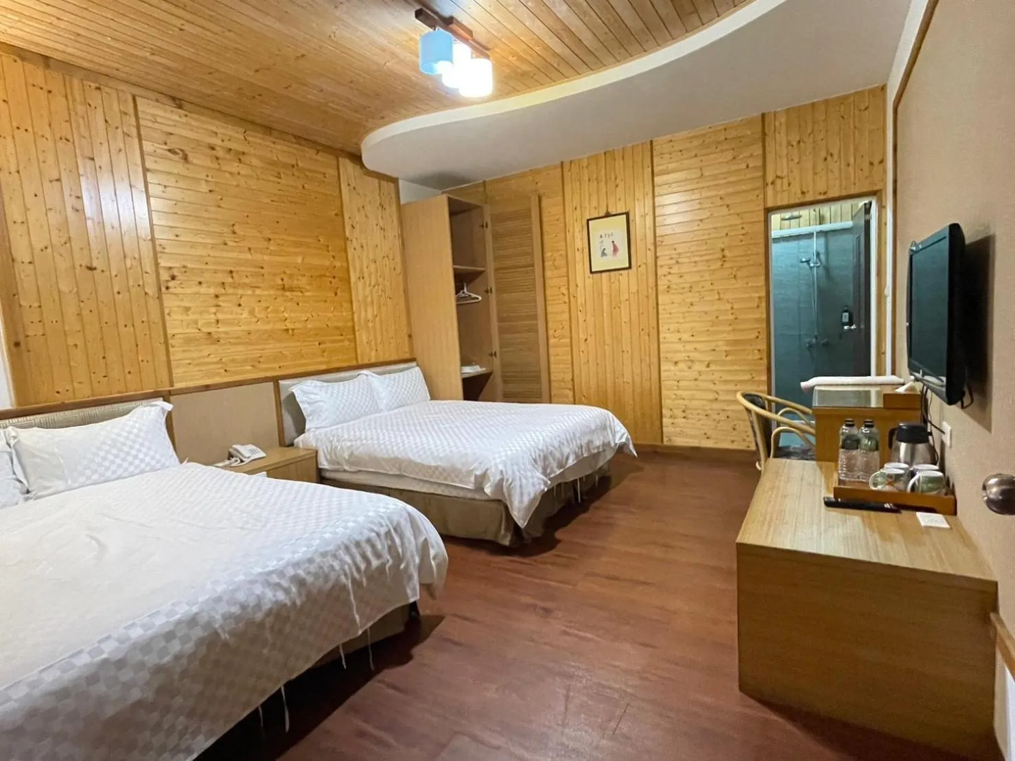 Bed in Dragon Manor Resort