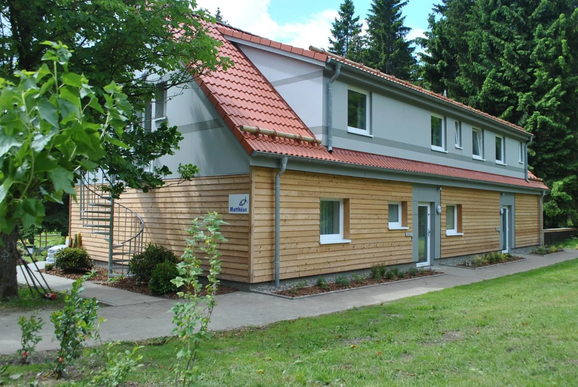 Facade/entrance in Flambacher Mühle