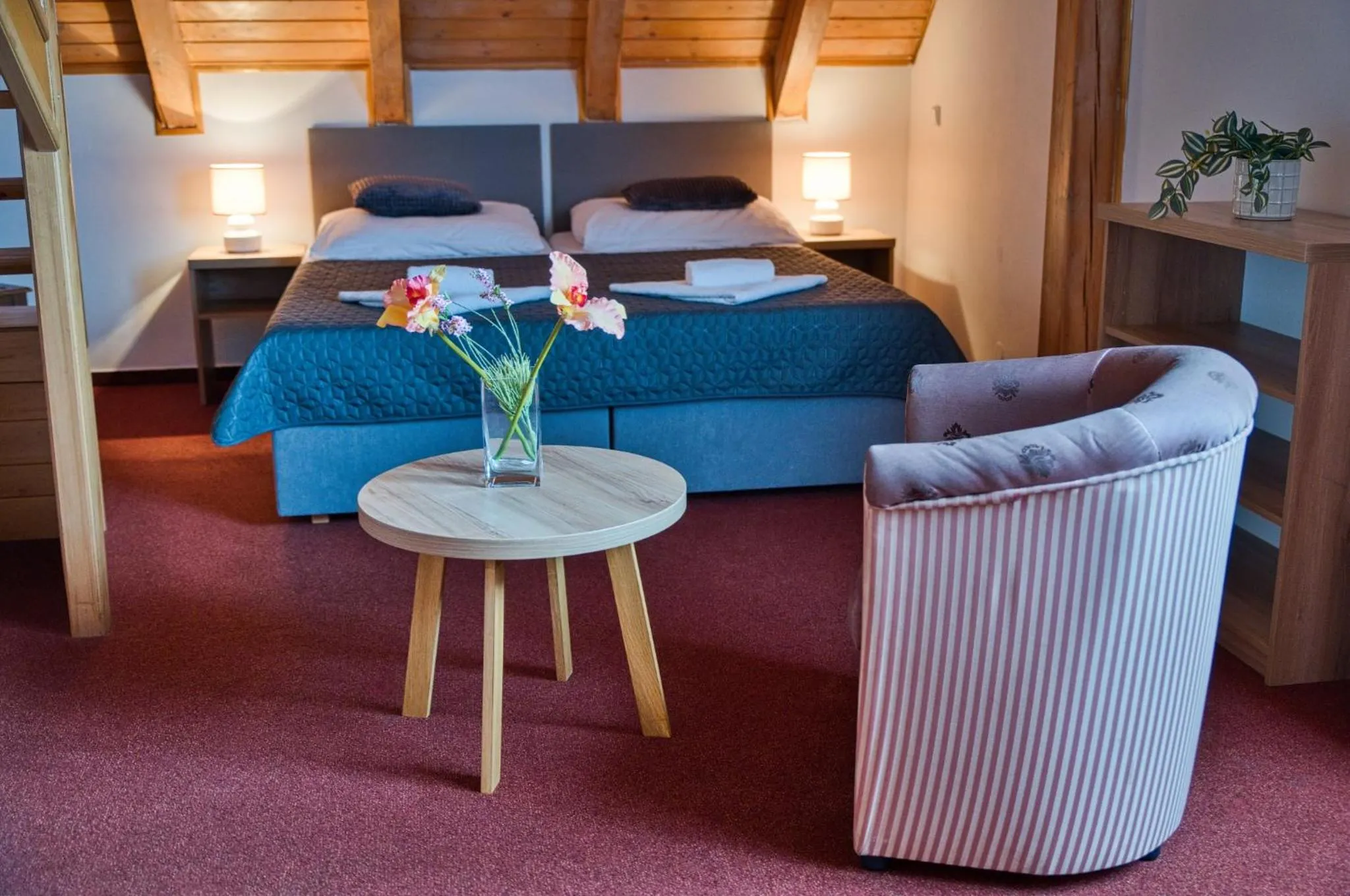 Bed in Hotel U Lípy