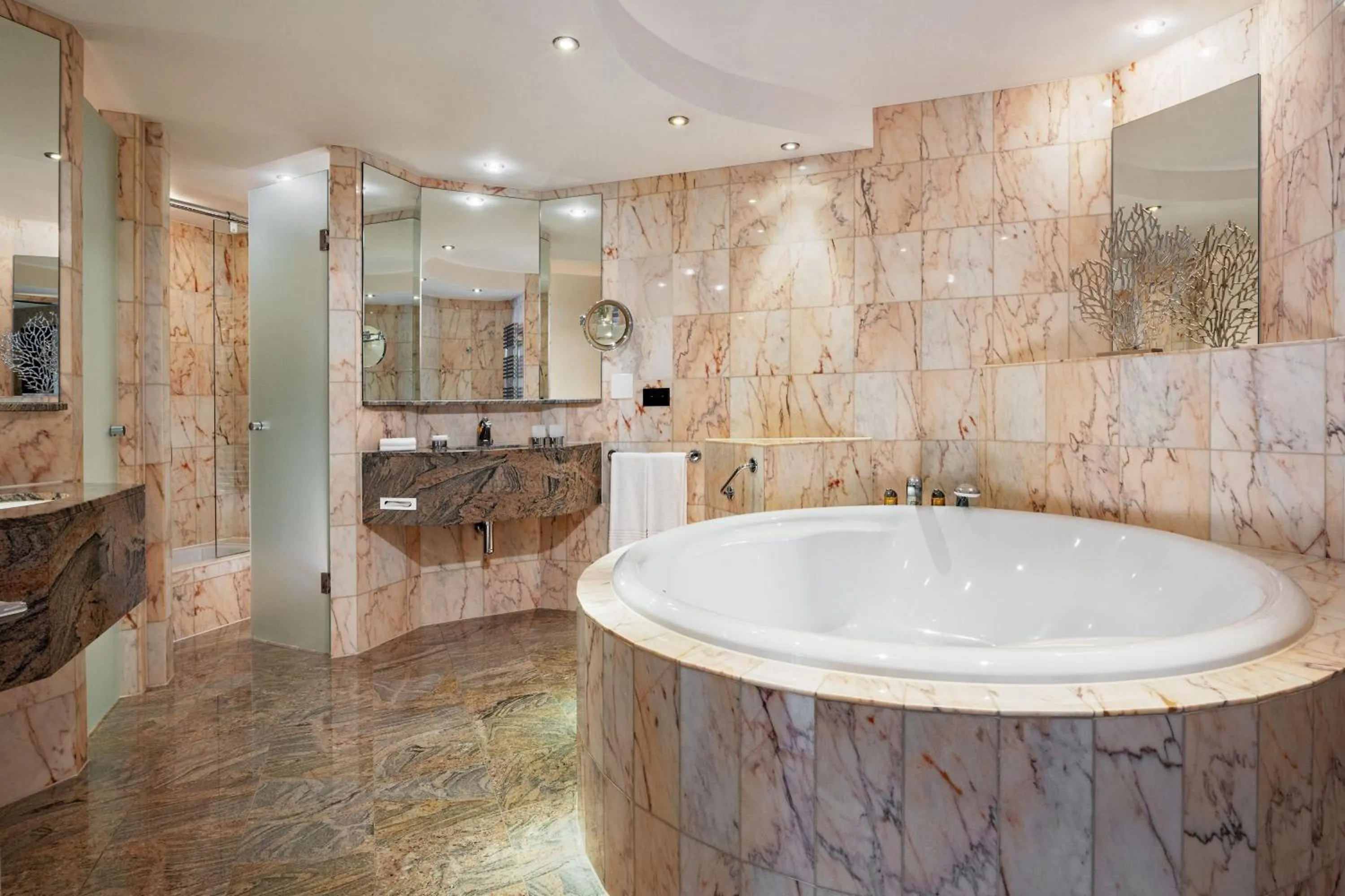 Bathroom in Basel Marriott Hotel