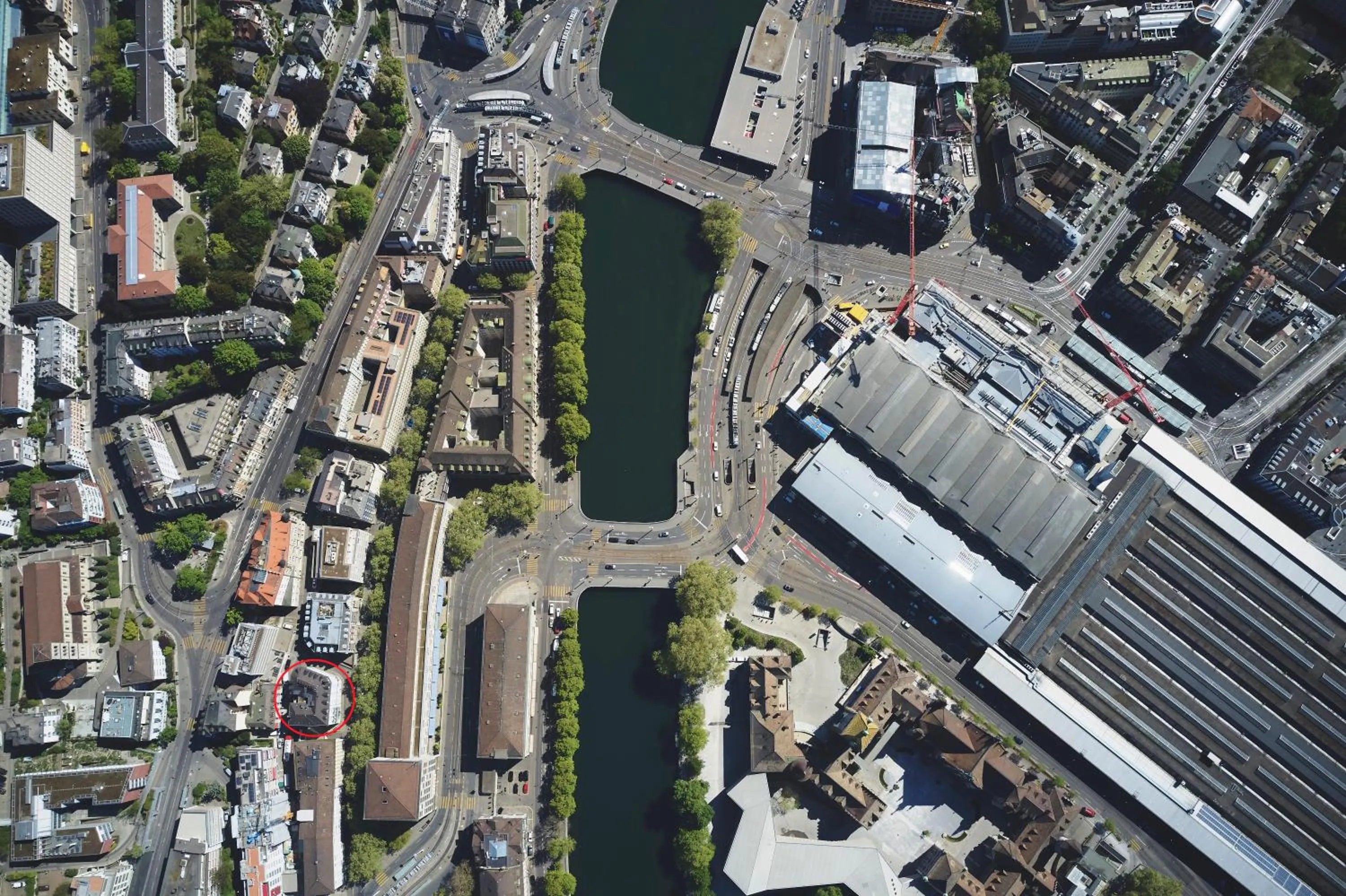 Street view in Hotel Bristol Zurich