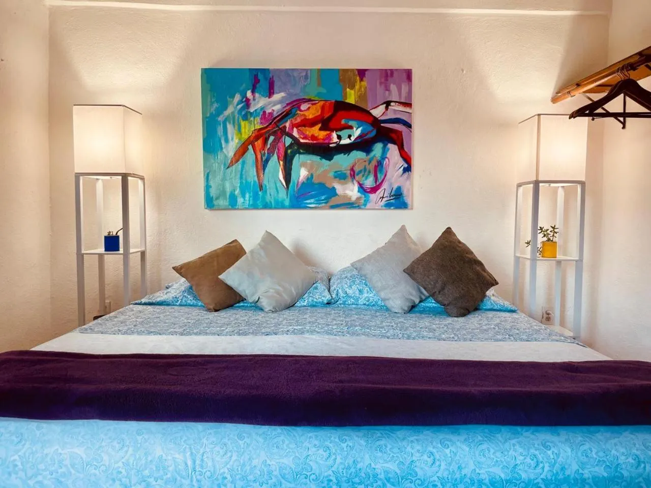 Decorative detail, Bed in Hotel Posada Señor Mañana