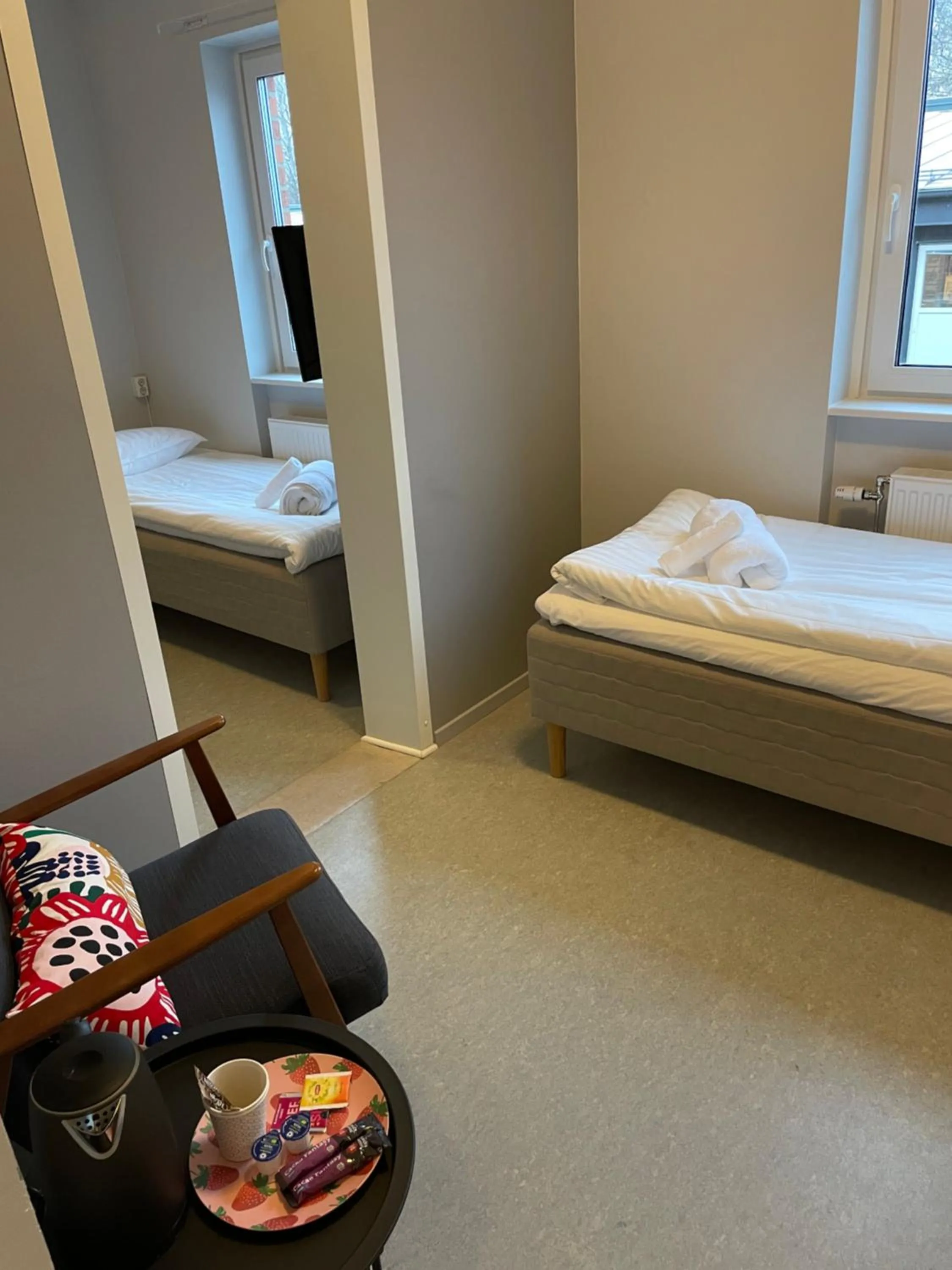 Bed in Broholm Bed&Breakfast