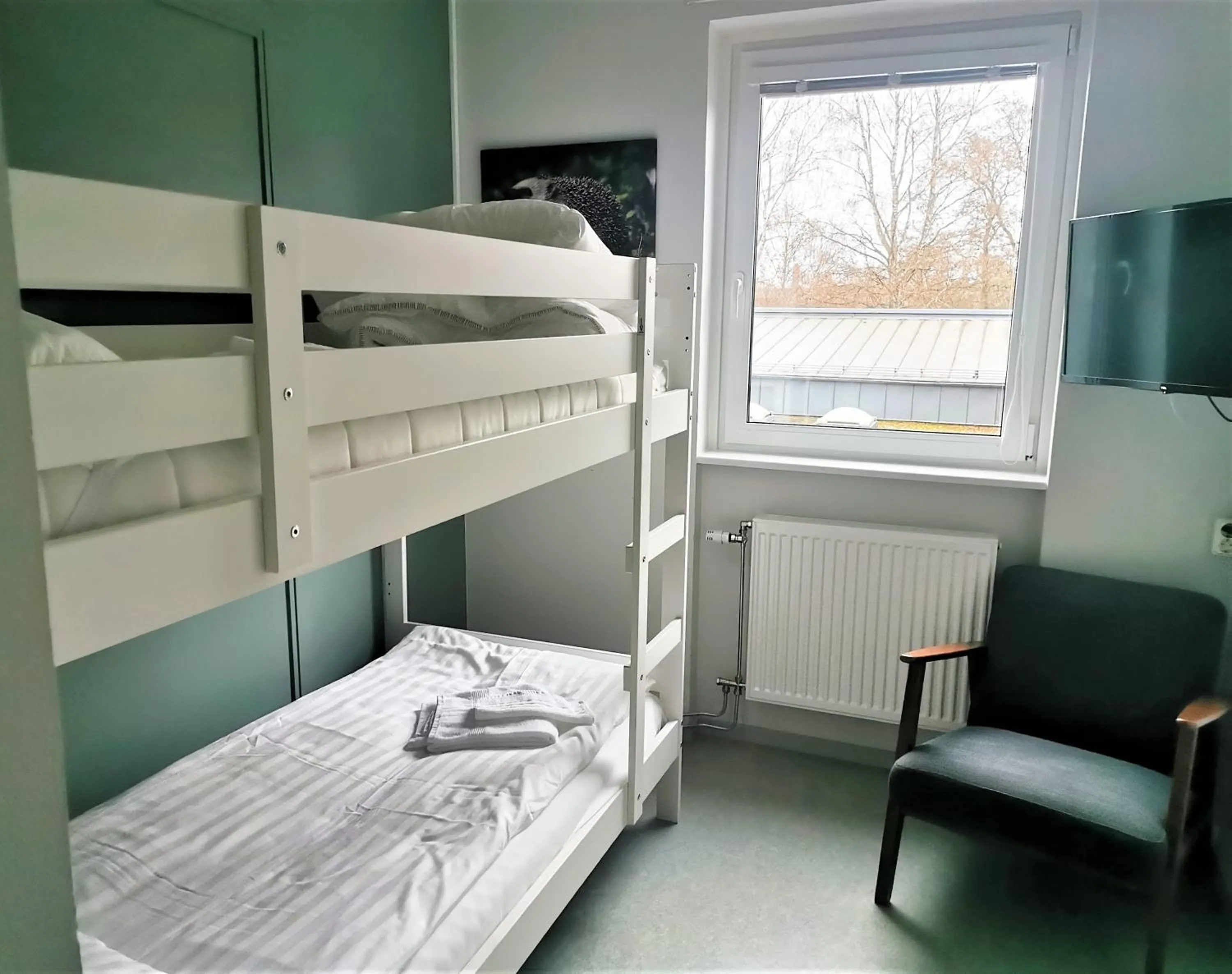 Bed in Broholm Bed&Breakfast