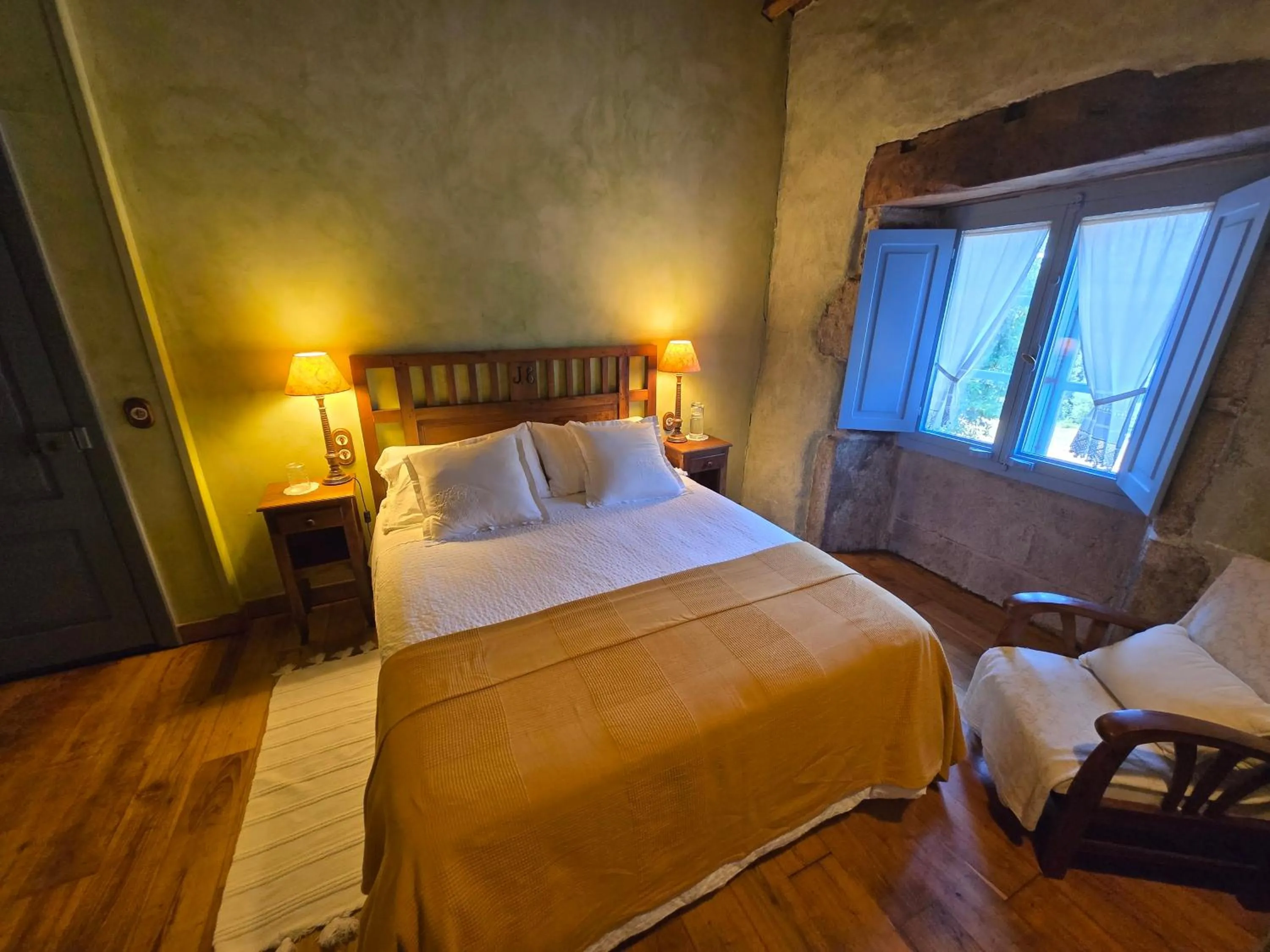 Bed in Casa do Castelo de Andrade