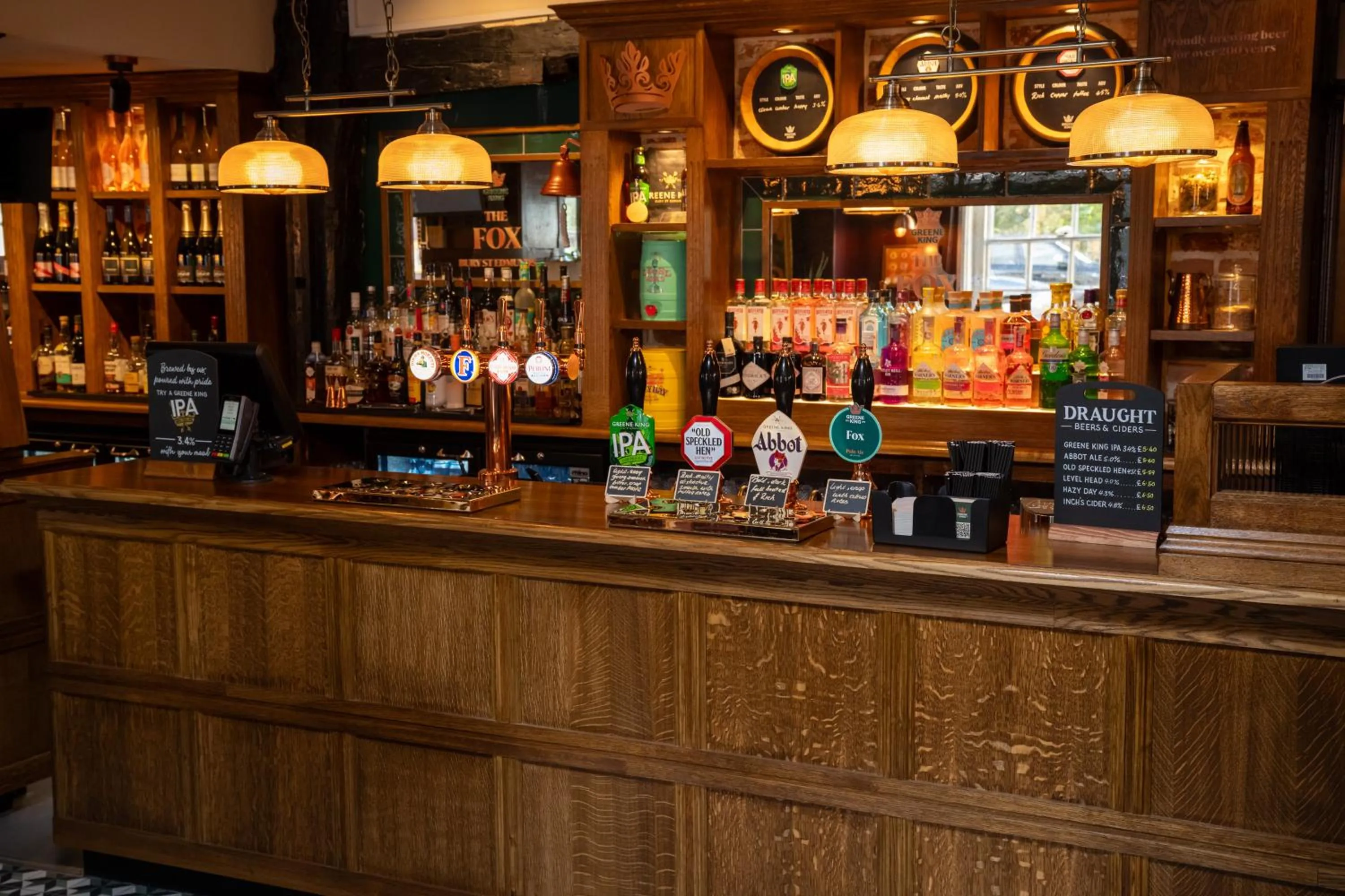 Lounge or bar in The Fox by Greene King Inns