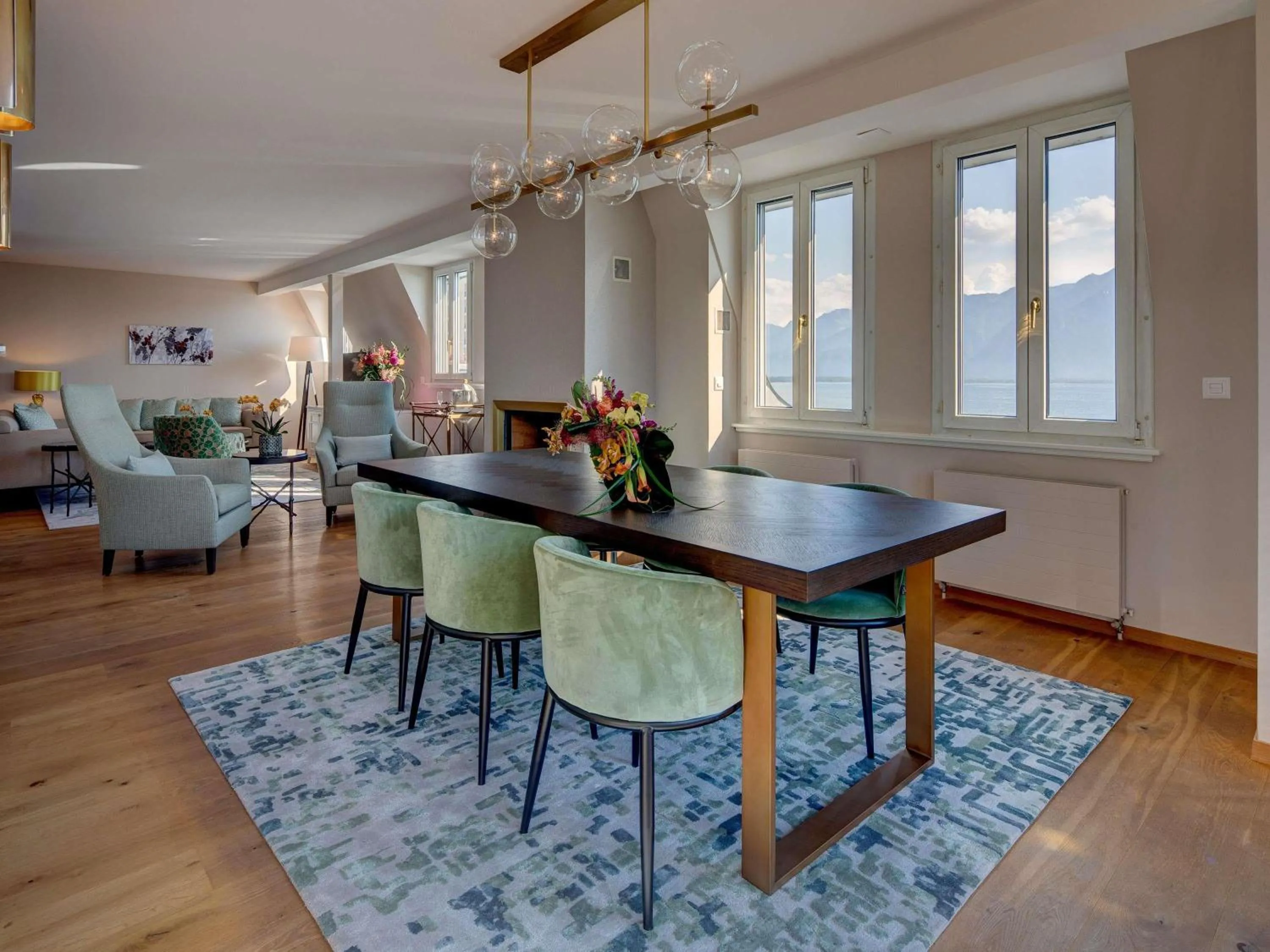 Bedroom in Fairmont Le Montreux Palace