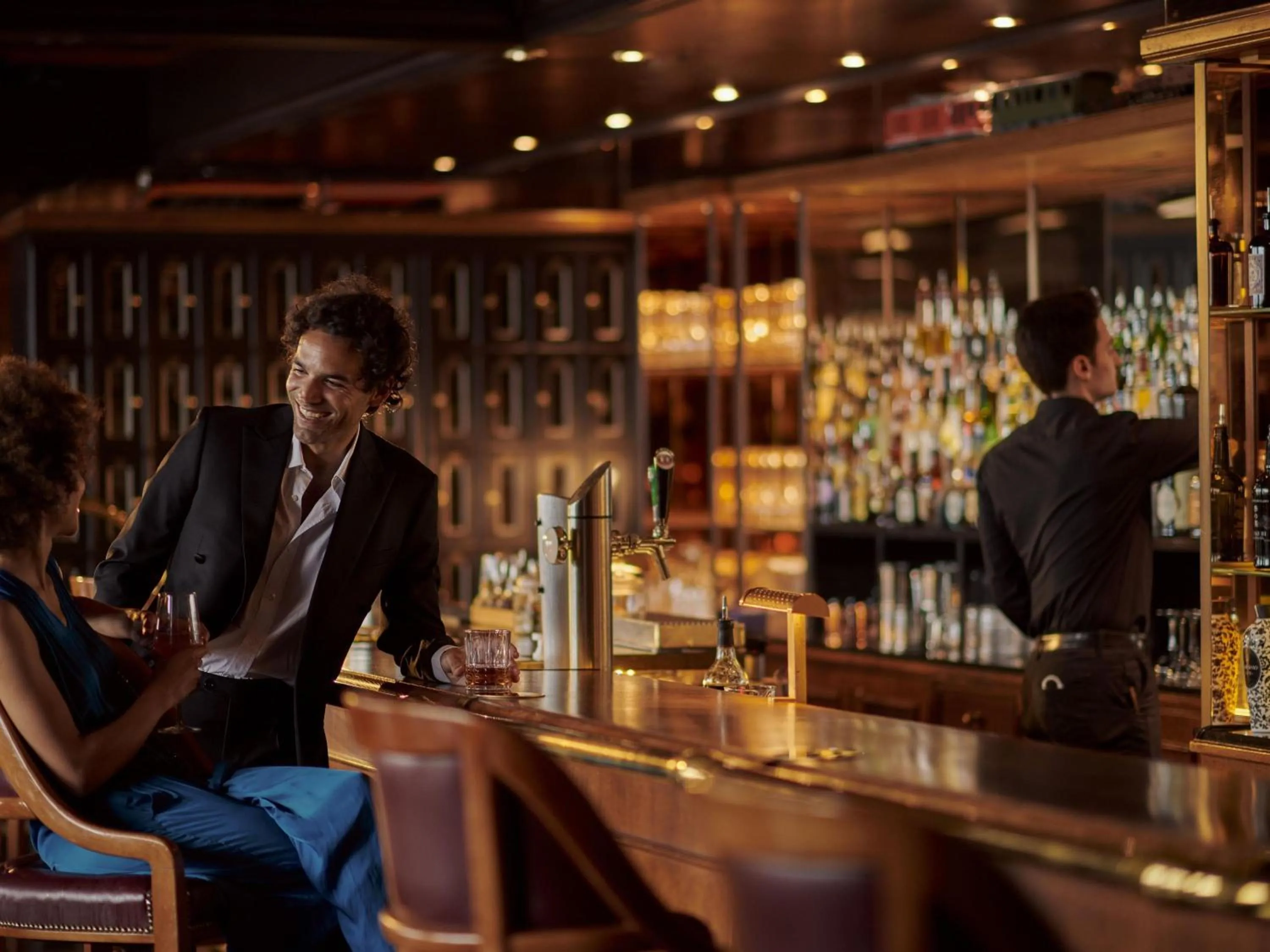 Lounge or bar in Fairmont Le Montreux Palace