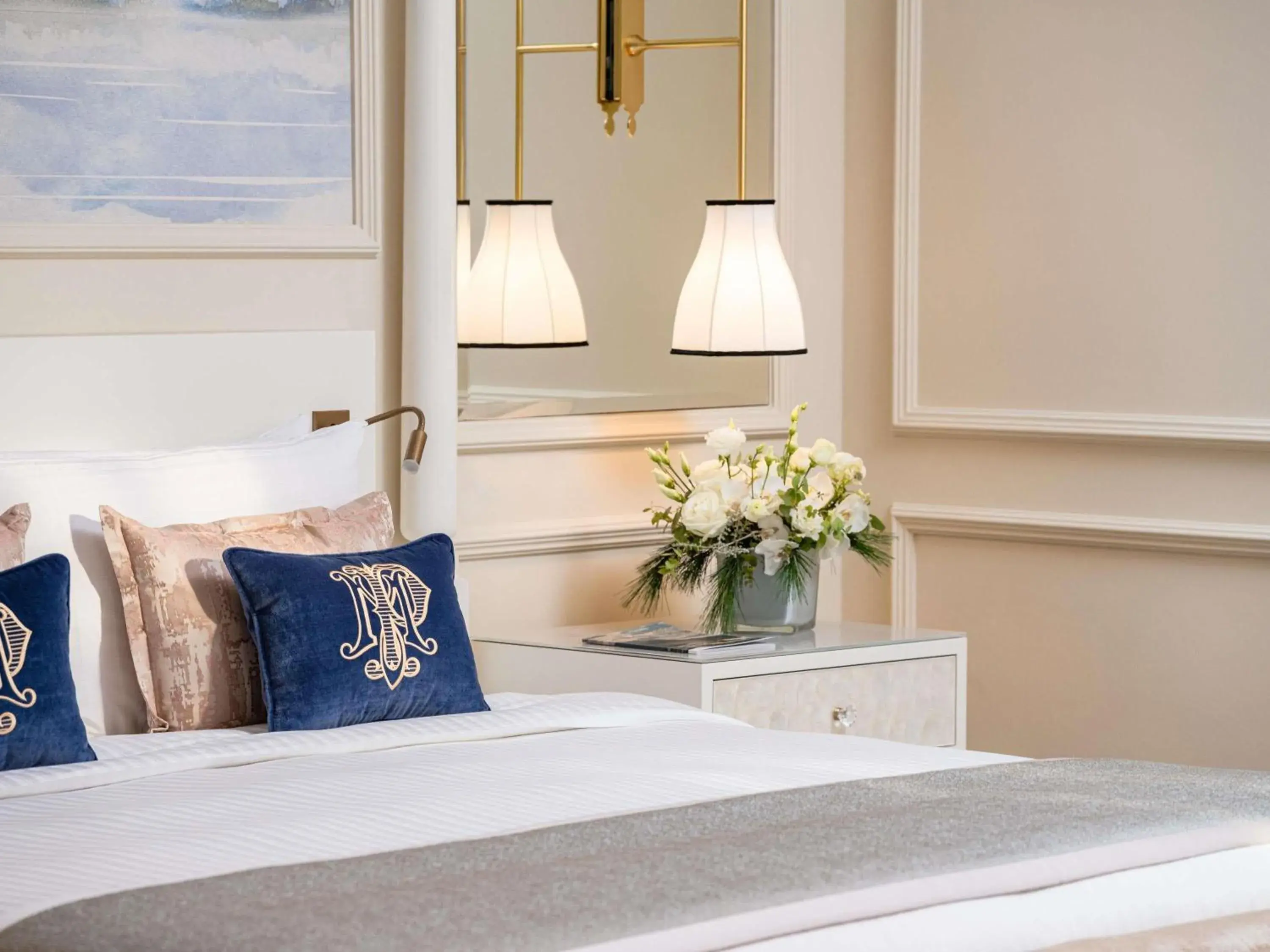 Bedroom, Bed in Fairmont Le Montreux Palace Bedroom, Bed in Fairmont Le Montreux Palace