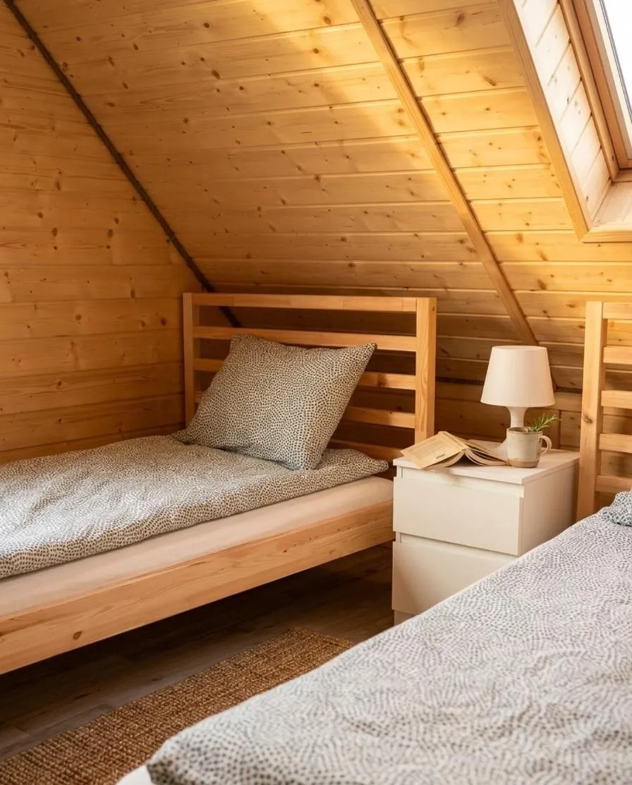 Bed in Domki Hippalos Jarosławiec