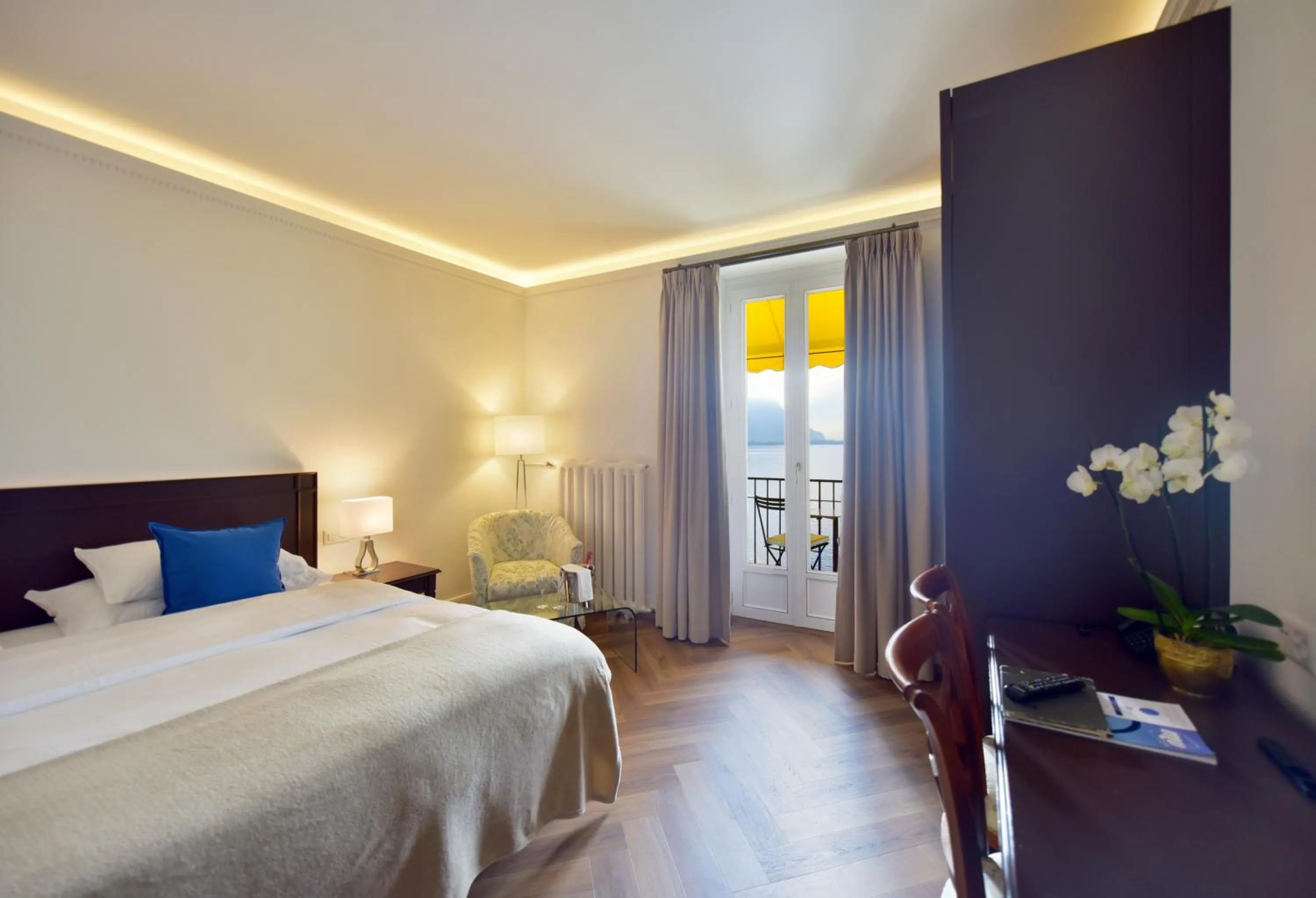 Bed in Golf Hotel René Capt