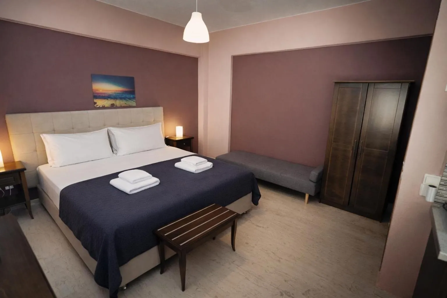 Bedroom, Bed in Villa Fotini