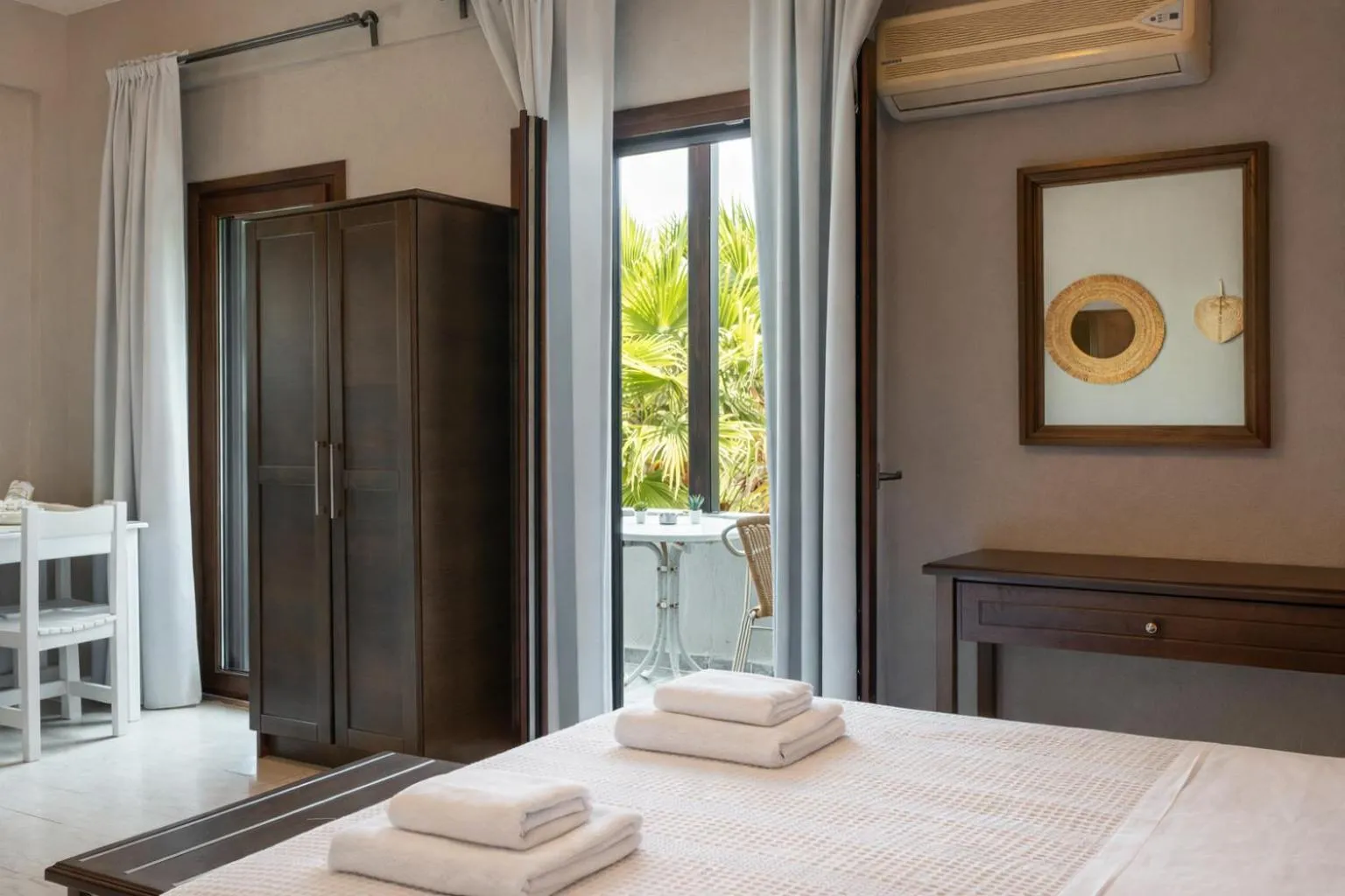 Bedroom, Bed in Villa Fotini