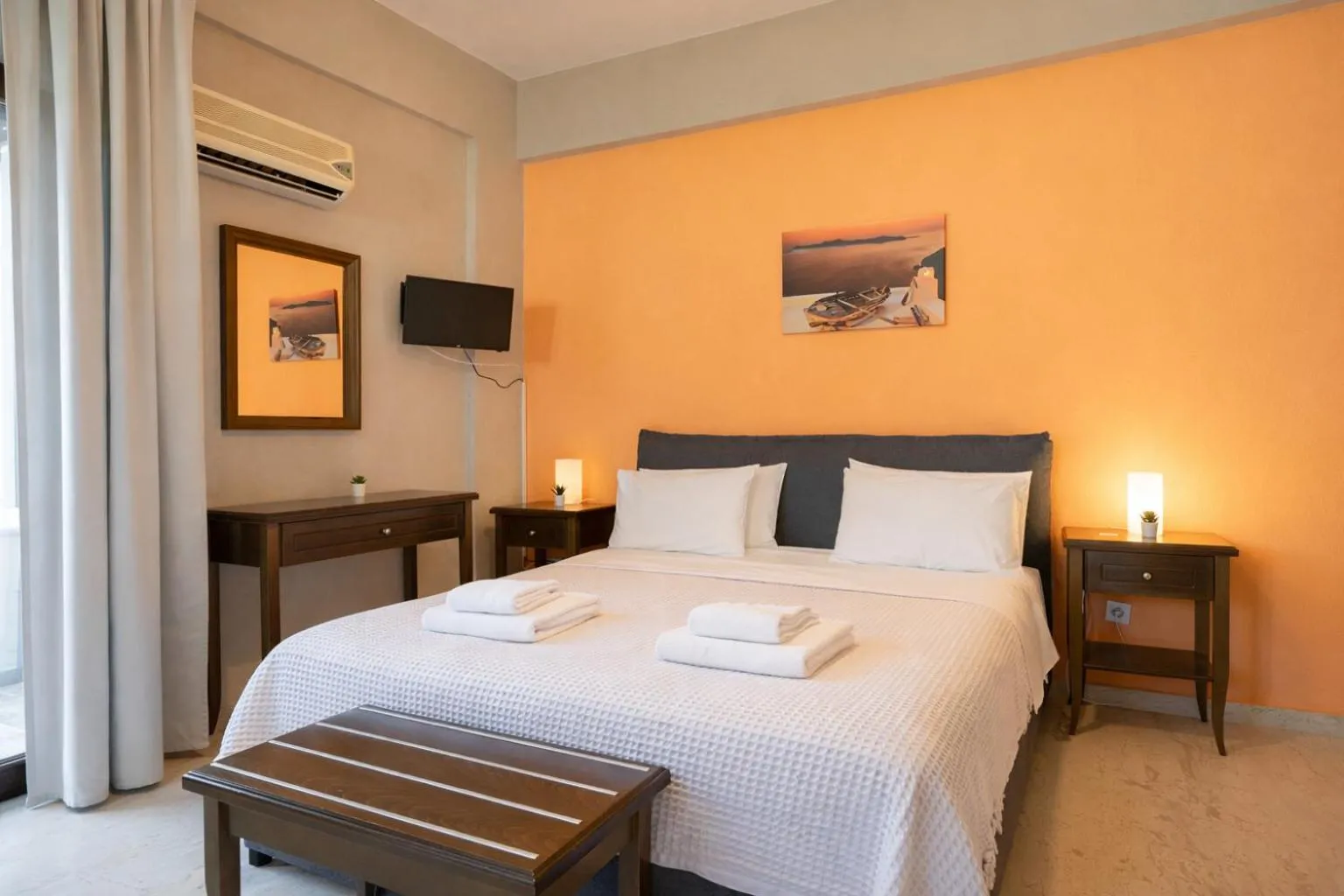 Bed in Villa Fotini