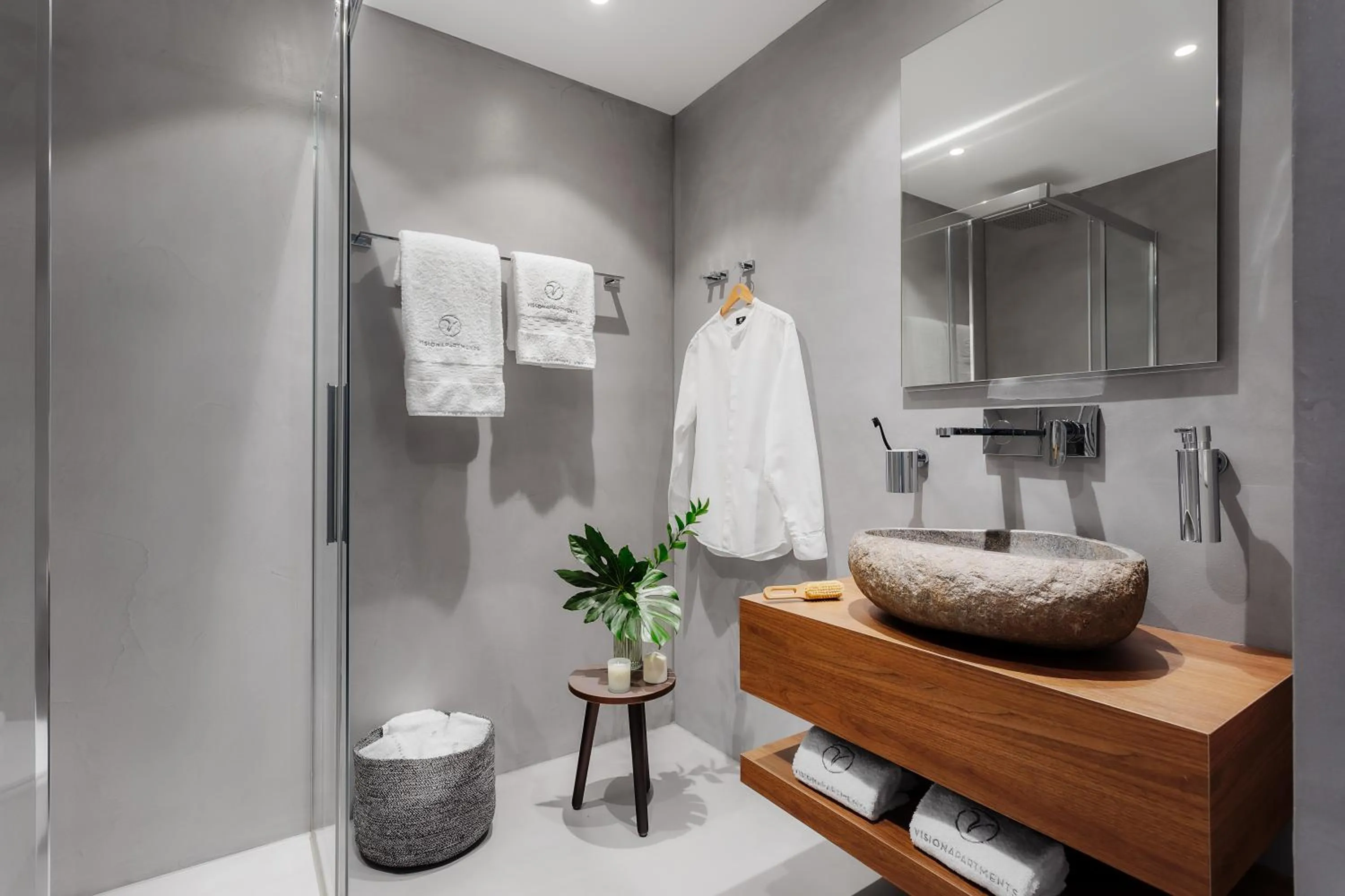 Bathroom in VISIONAPARTMENTS Rue des Communaux - contactless check-in