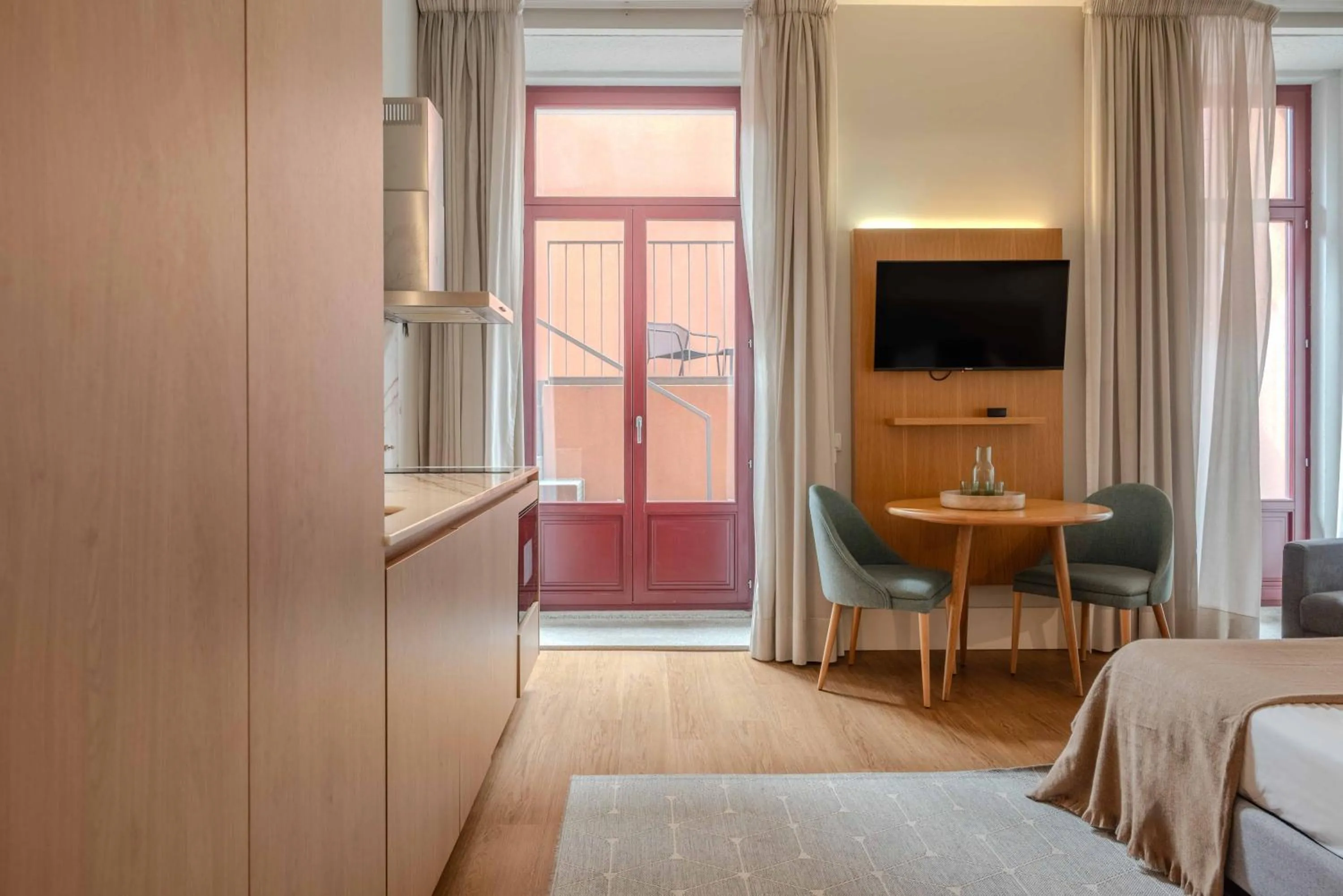 TV and multimedia, Bed in Uma Formosa Apartments