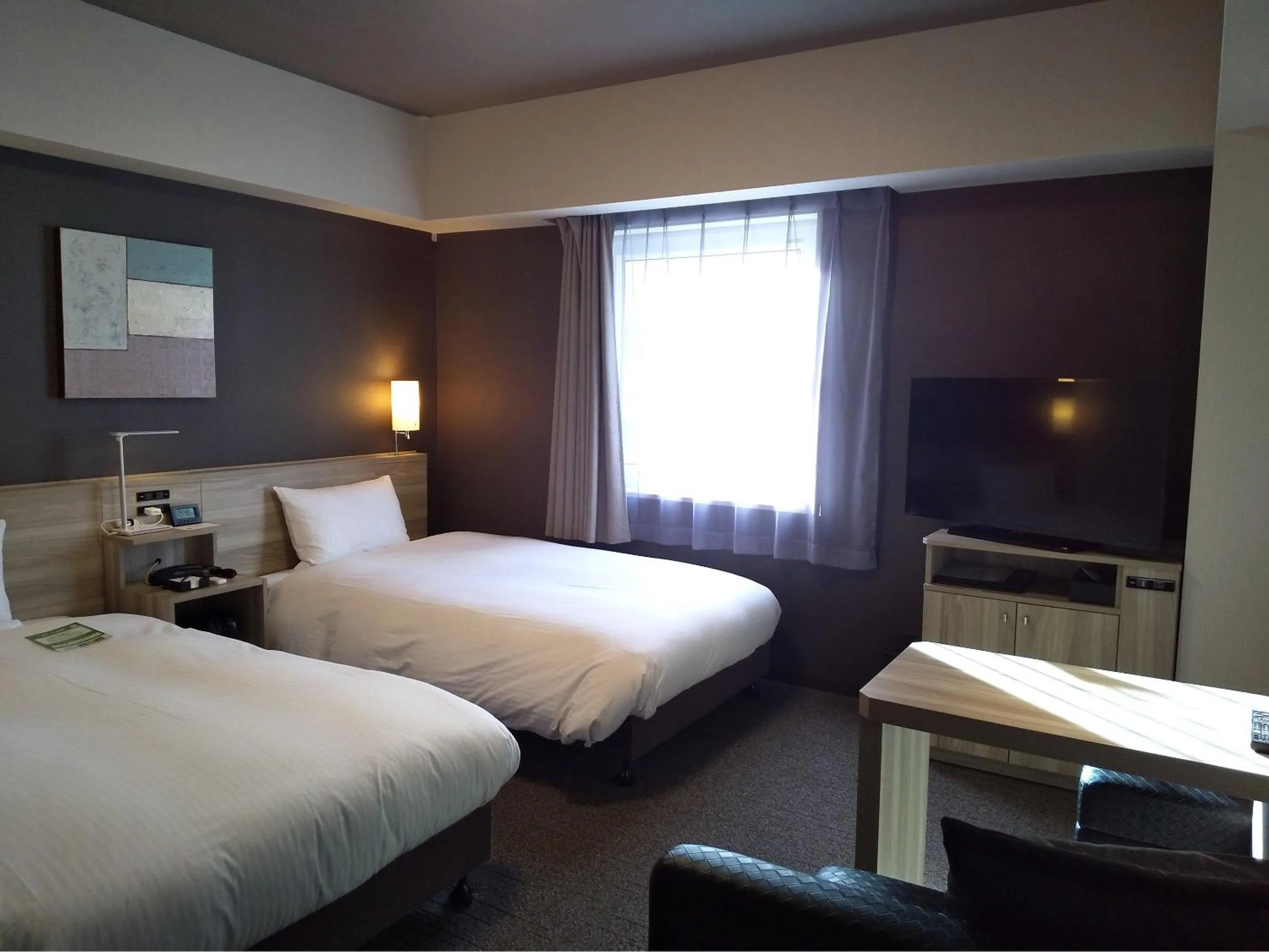 Photo of the whole room, Bed in Hotel Route-Inn Mihara Ekimae