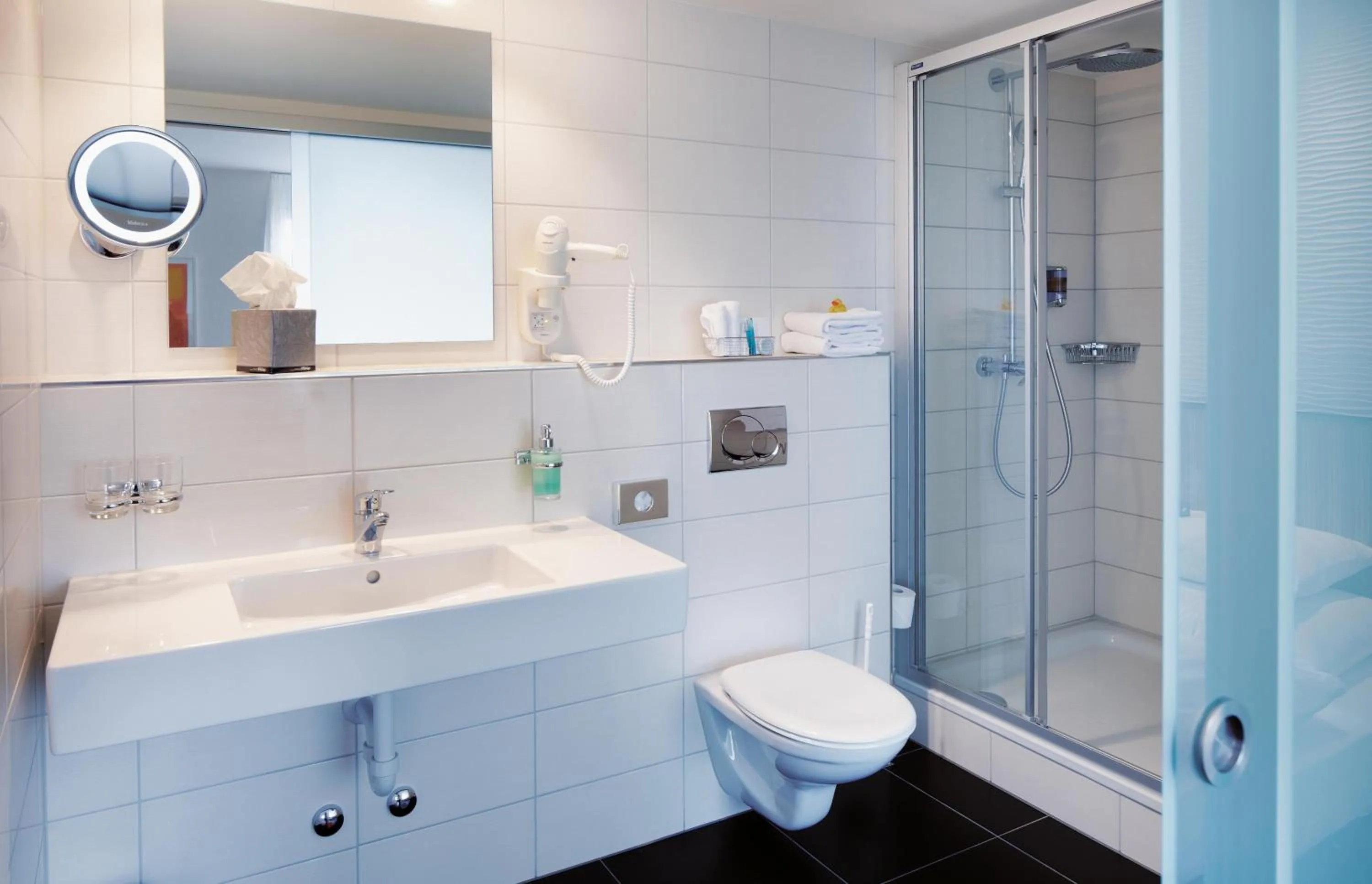 Shower in Sorell Hotel Rütli Niederdorf Zürich