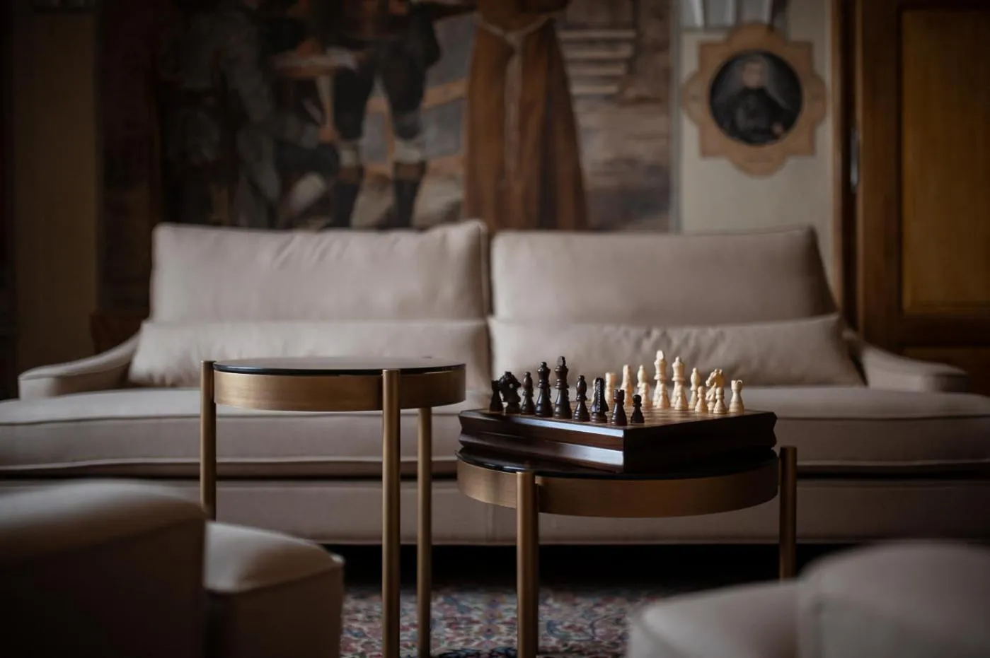 Seating area in Castel Maurn Dolomites