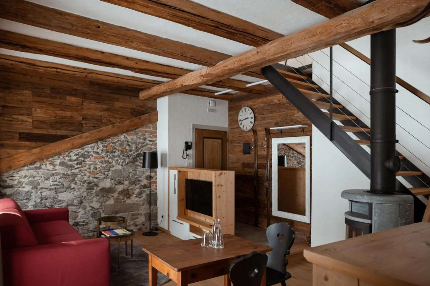 Living room in Castel Maurn Dolomites