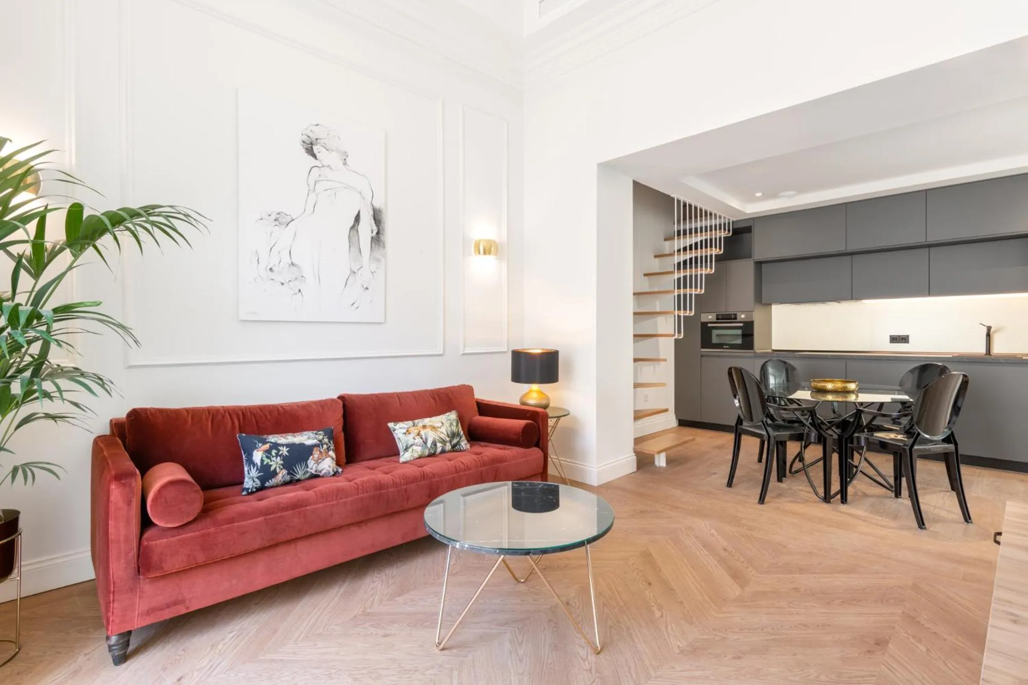 Kitchen or kitchenette in Be Mate Málaga Centro